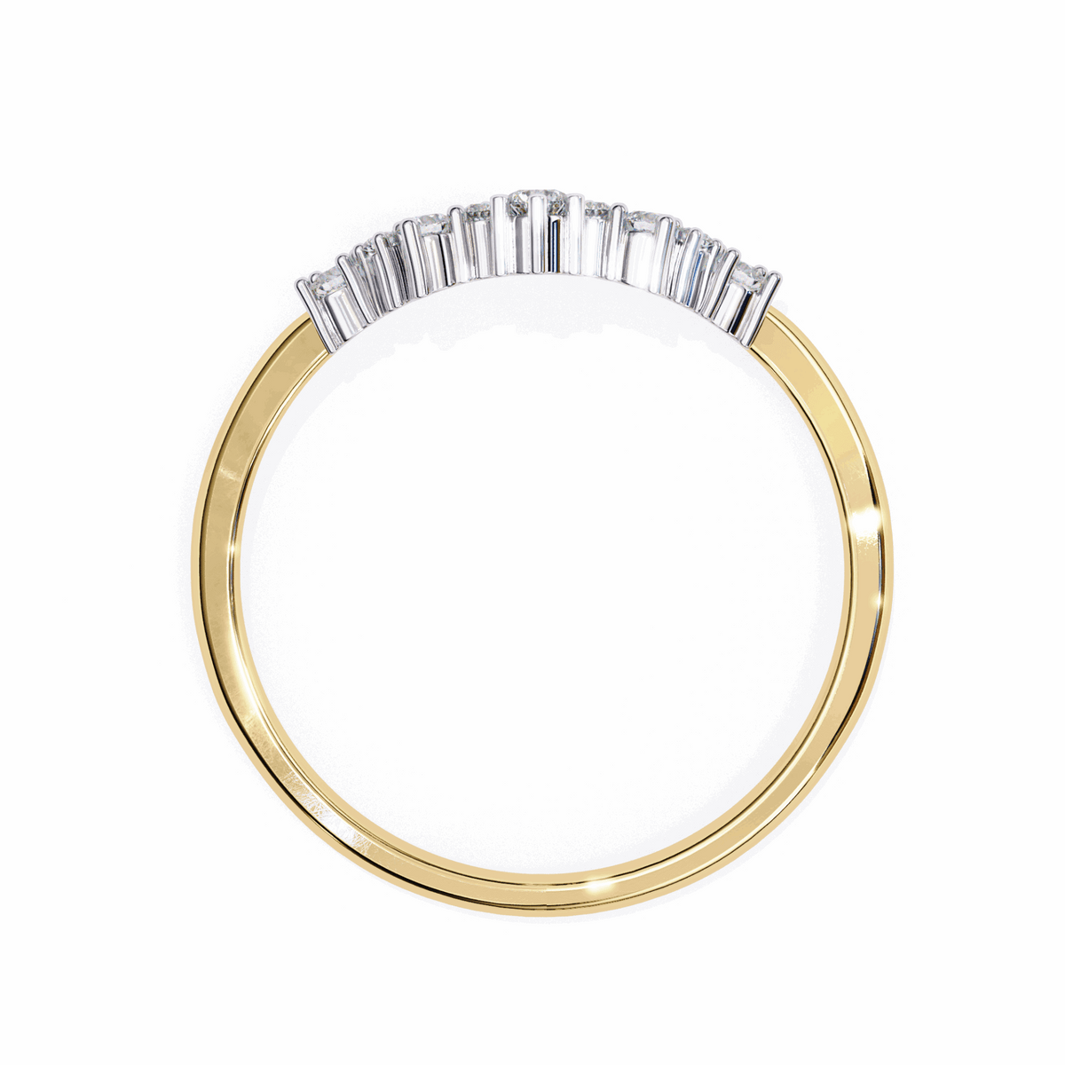 0.25 Carat Round Eternity Wedding Ring in Moissanite | House of Estara