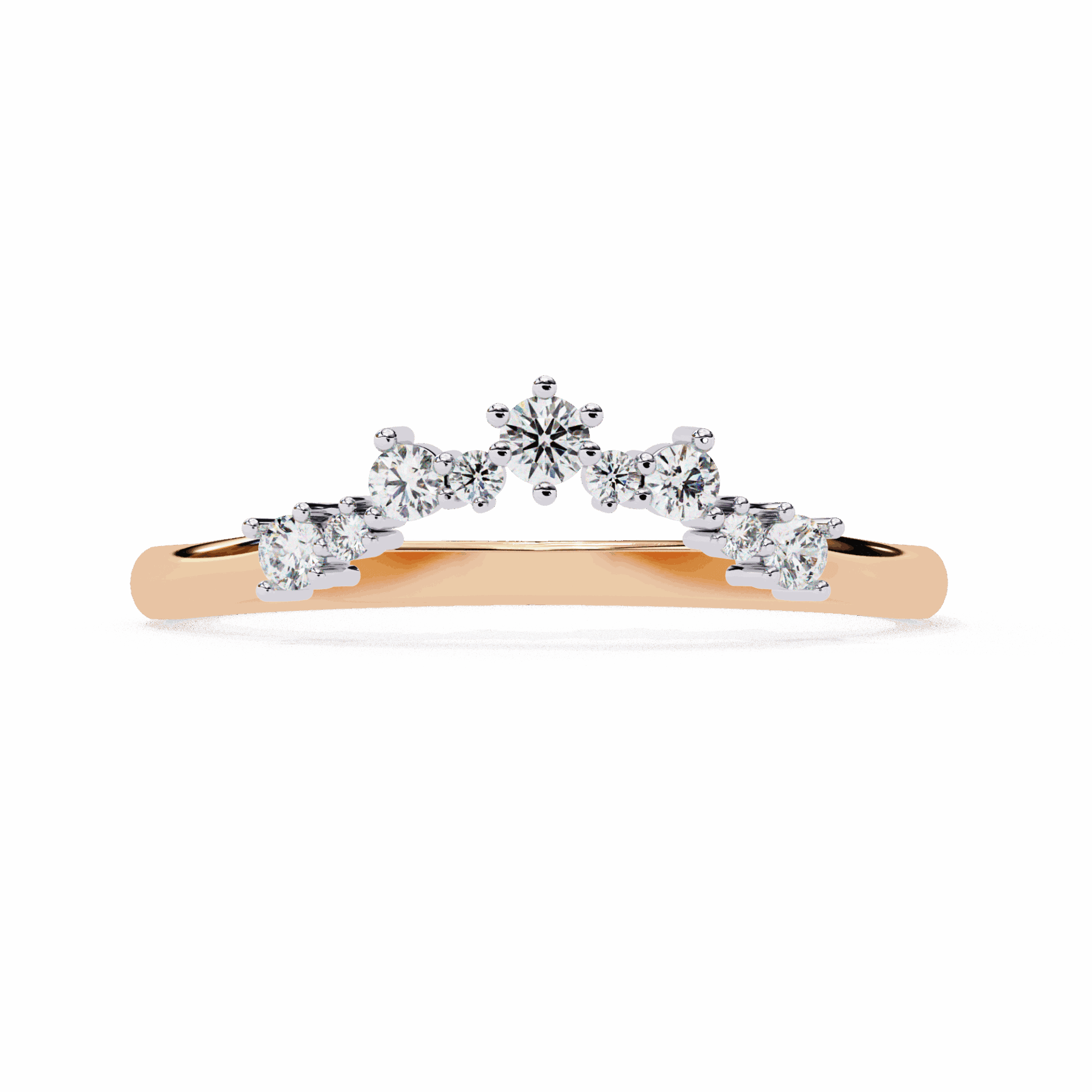 0.25 Carat Round Eternity Wedding Ring in Moissanite | House of Estara