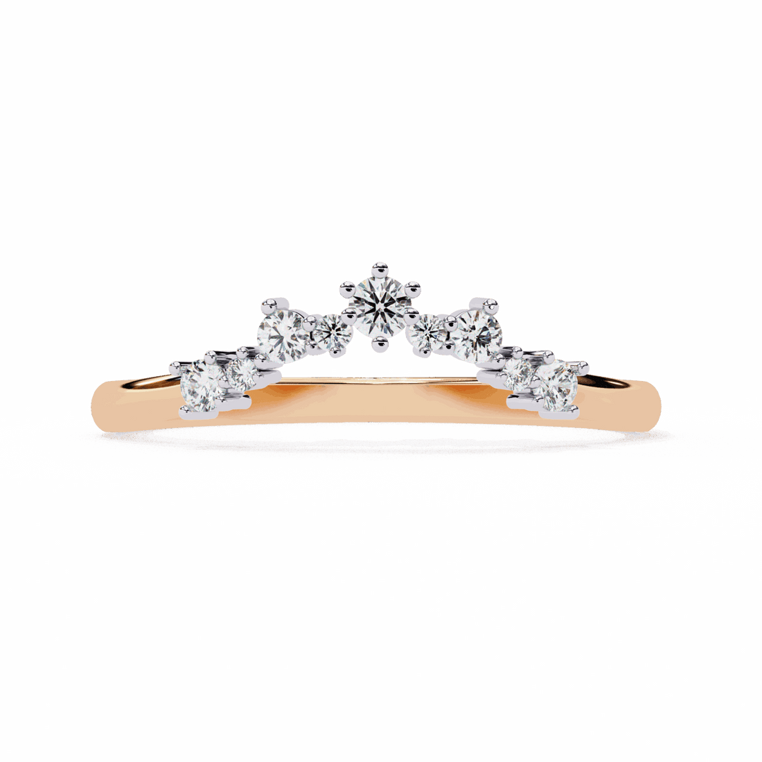0.25 Carat Round Eternity Wedding Ring in Moissanite | House of Estara