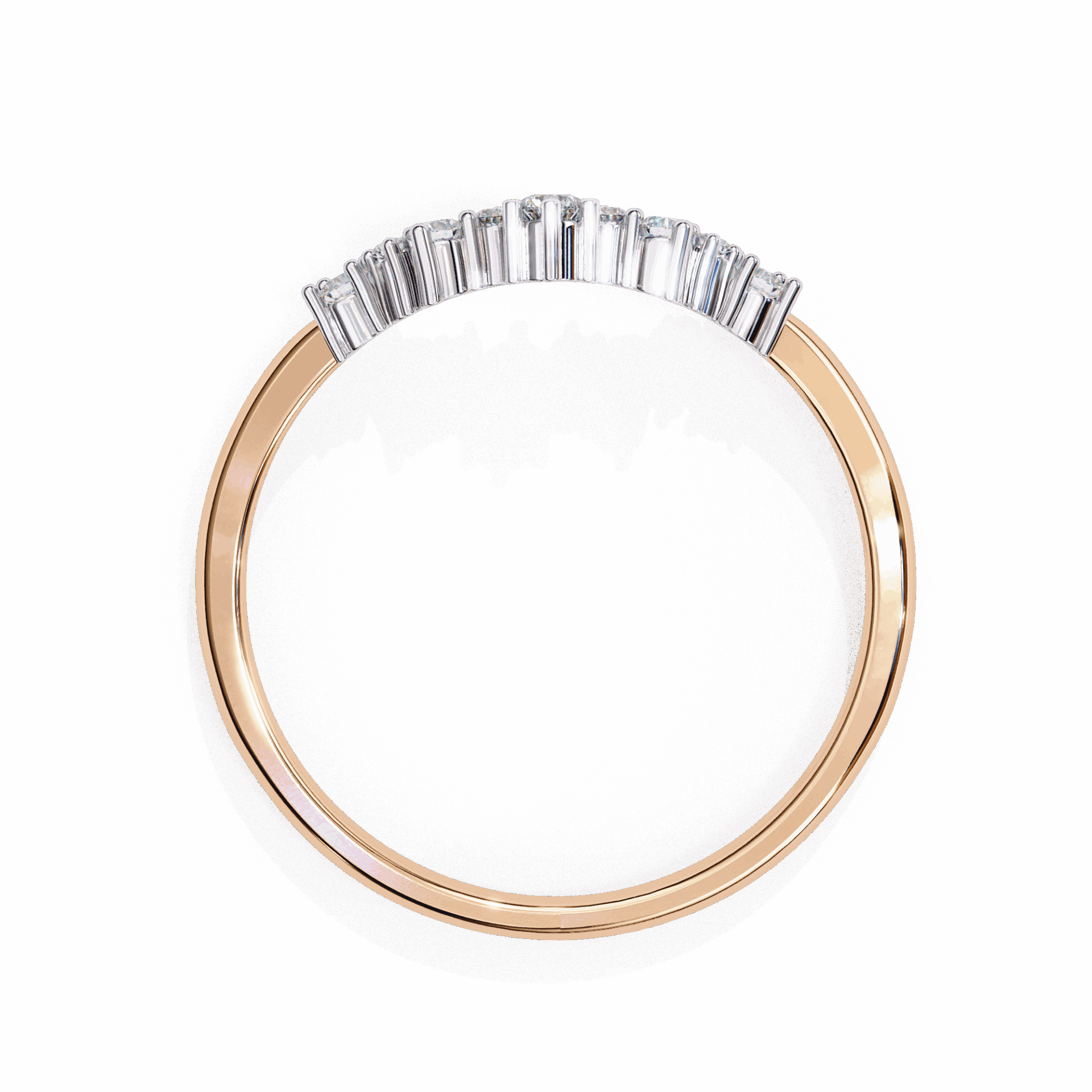 0.25 Carat Round Eternity Wedding Ring in Moissanite | House of Estara