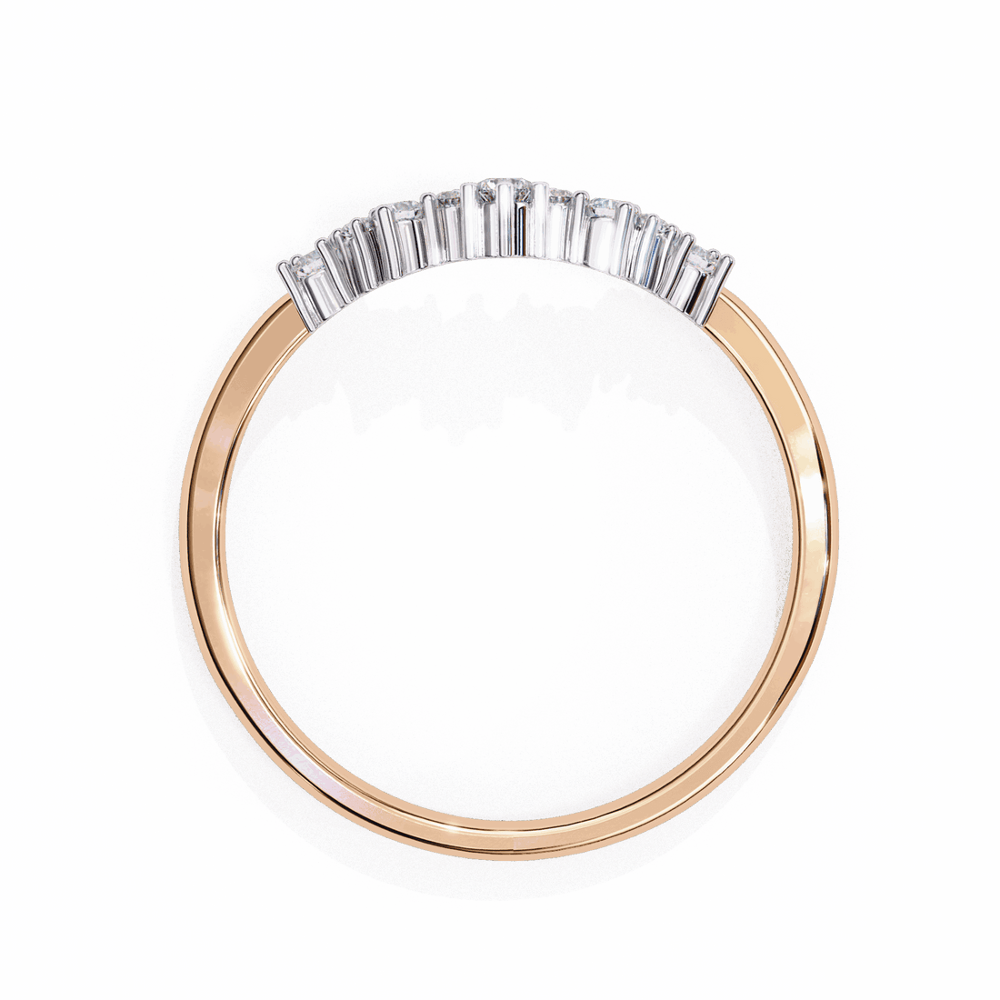 0.25 Carat Round Eternity Wedding Ring in Moissanite | House of Estara