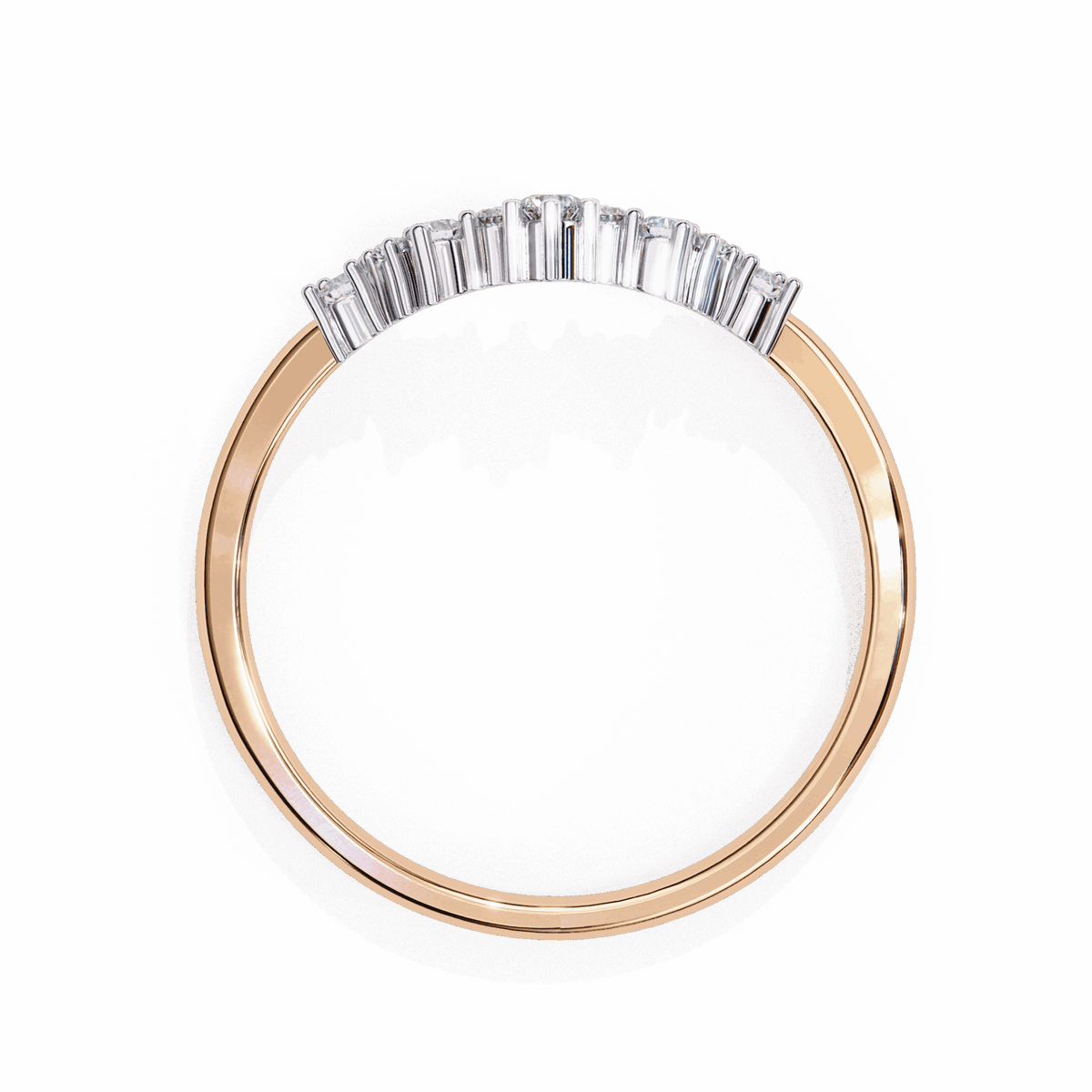 0.25 Carat Round Eternity Wedding Ring in Moissanite | House of Estara