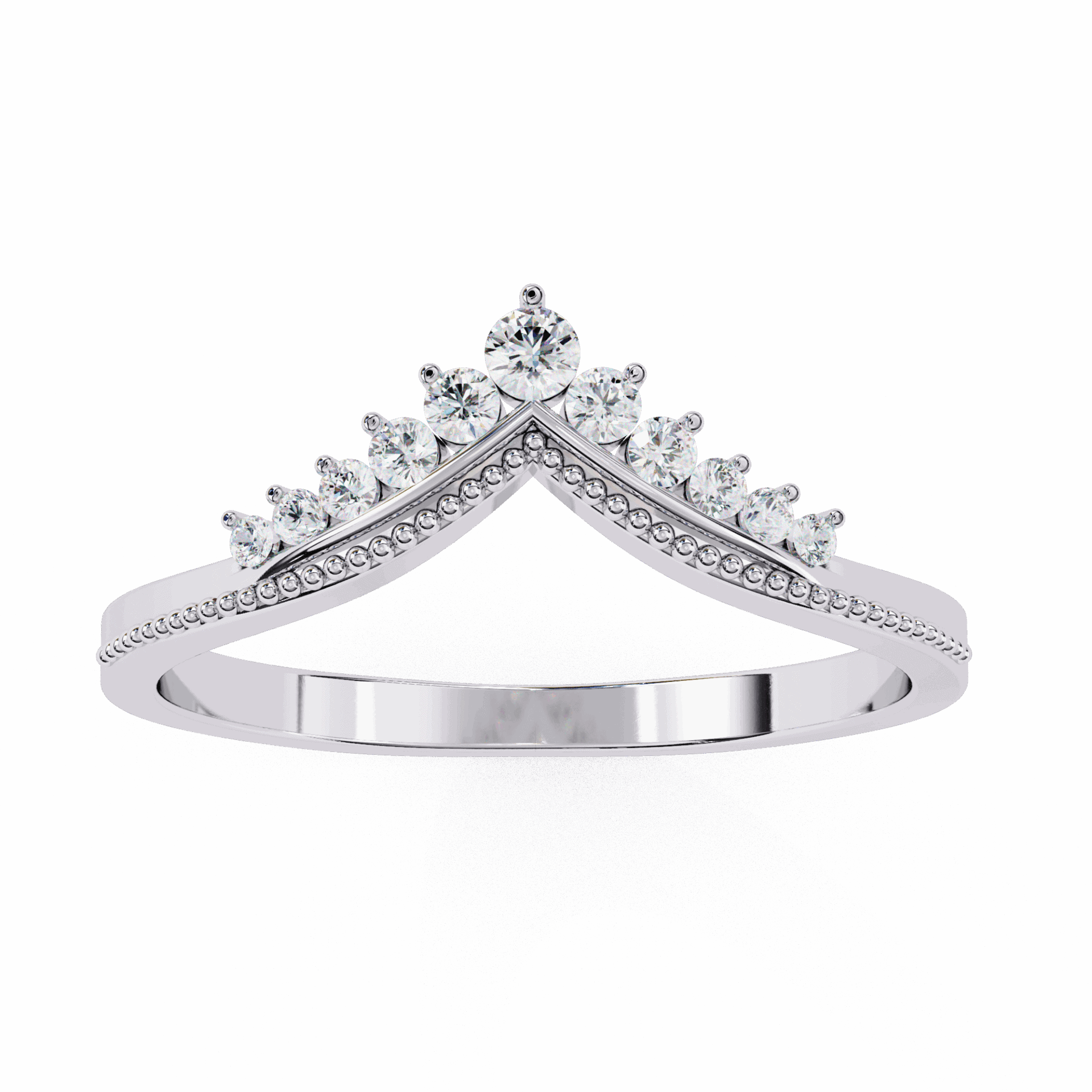 0.15 Carat Round Twilight Ring in Moissanite | House of Estara