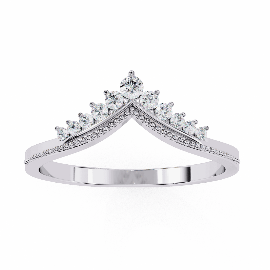 0.15 Carat Round Twilight Ring in Moissanite | House of Estara