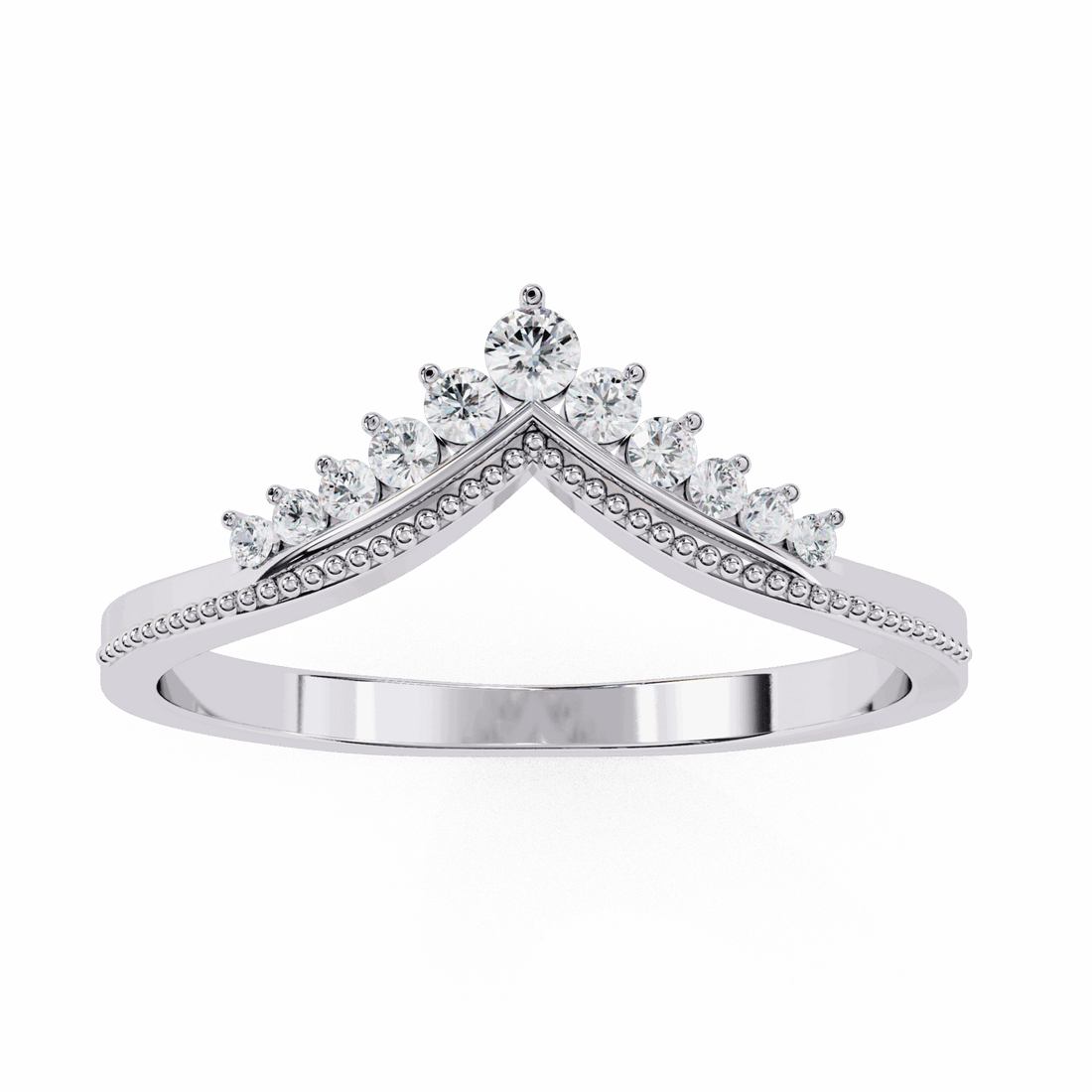 0.15 Carat Round Twilight Ring in Moissanite | House of Estara