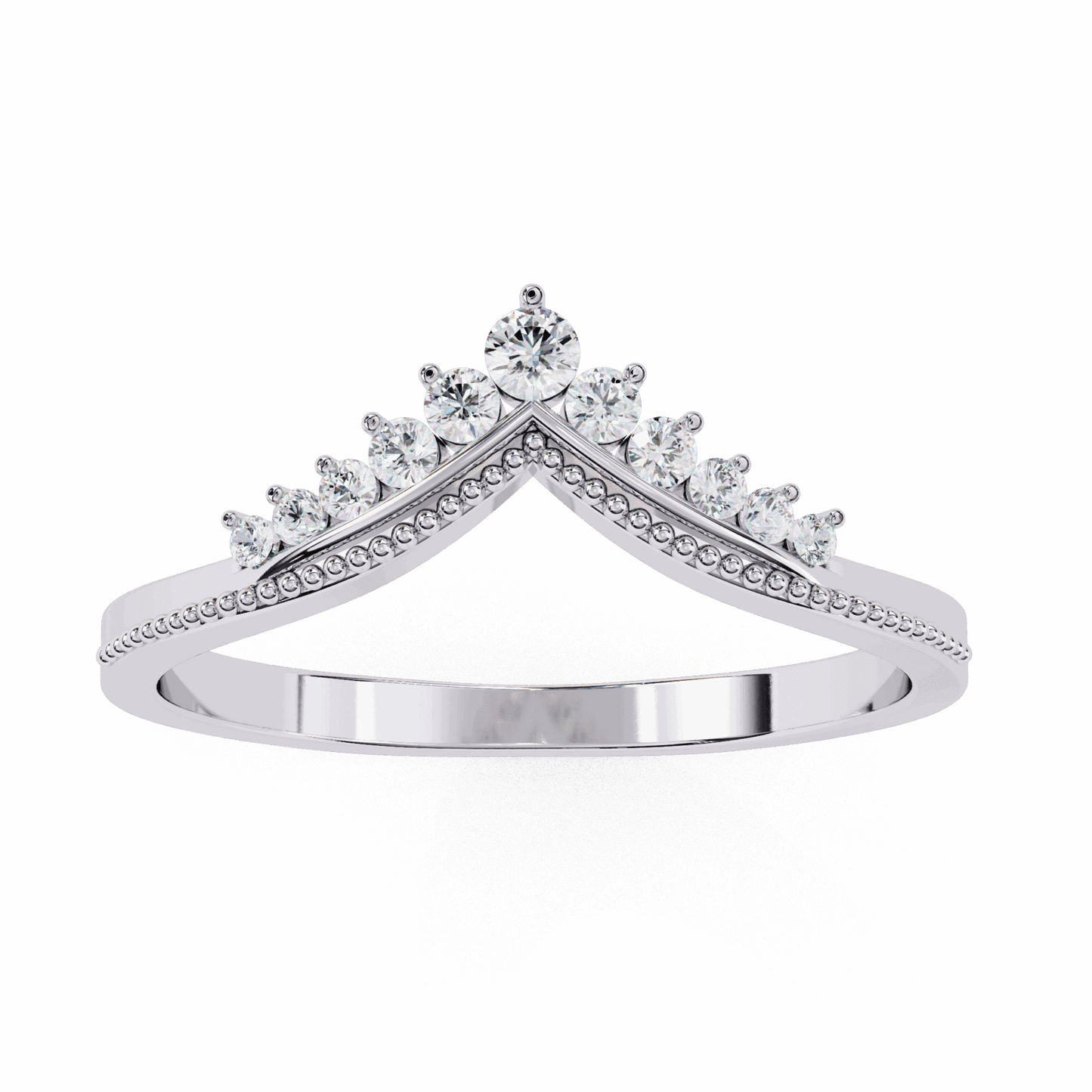 0.15 Carat Round Twilight Ring in Moissanite | House of Estara