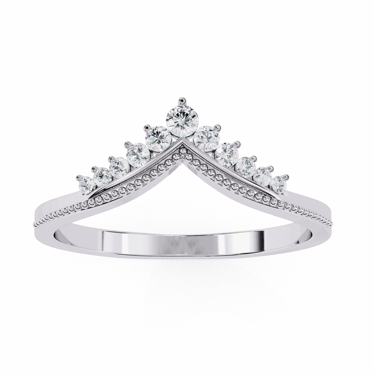 0.15 Carat Round Twilight Ring in Moissanite | House of Estara