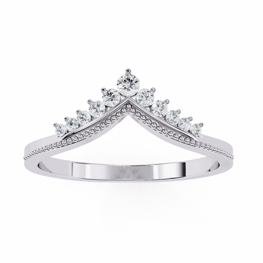 0.15 Carat Round Twilight Ring in Moissanite | House of Estara