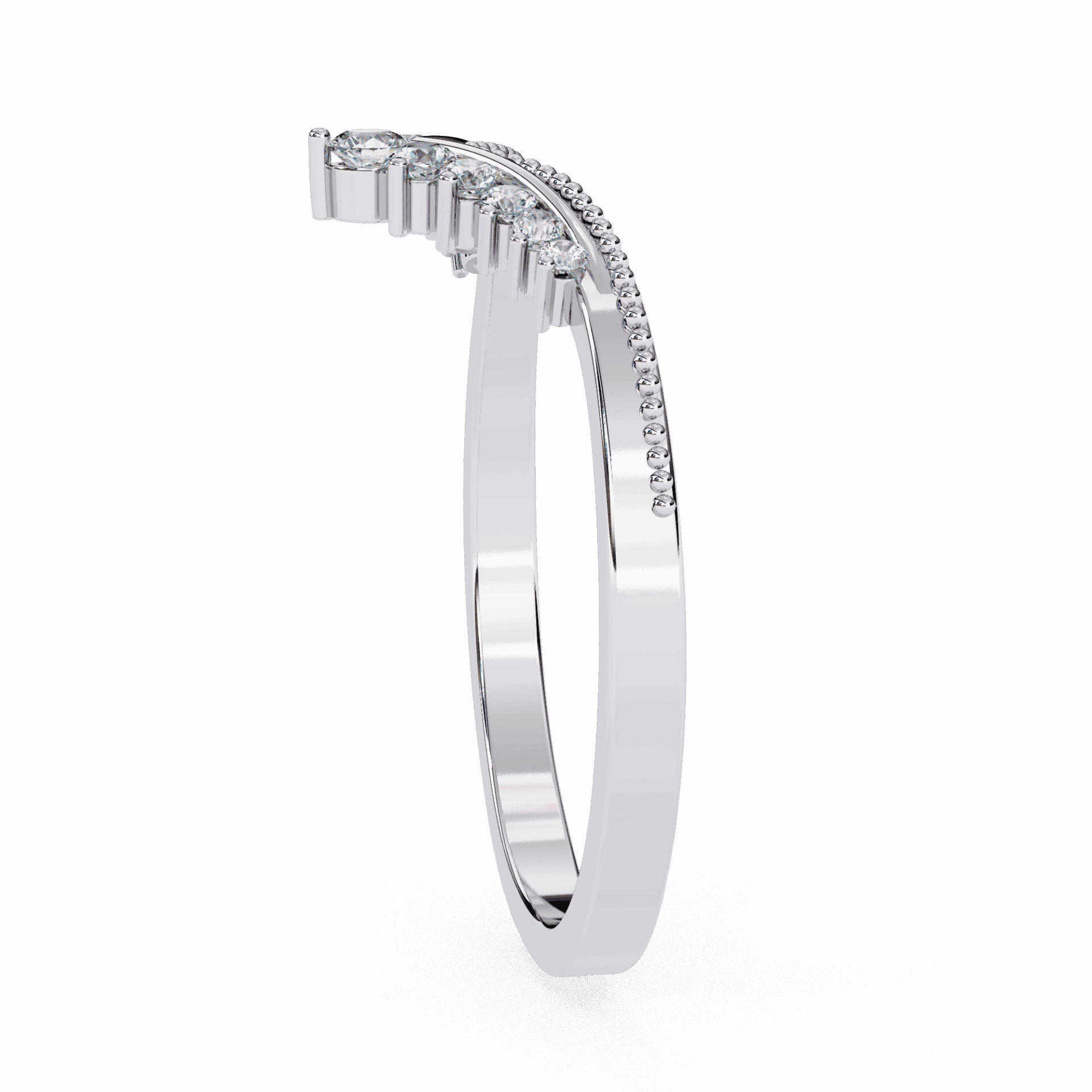 0.15 Carat Round Twilight Ring in Moissanite | House of Estara