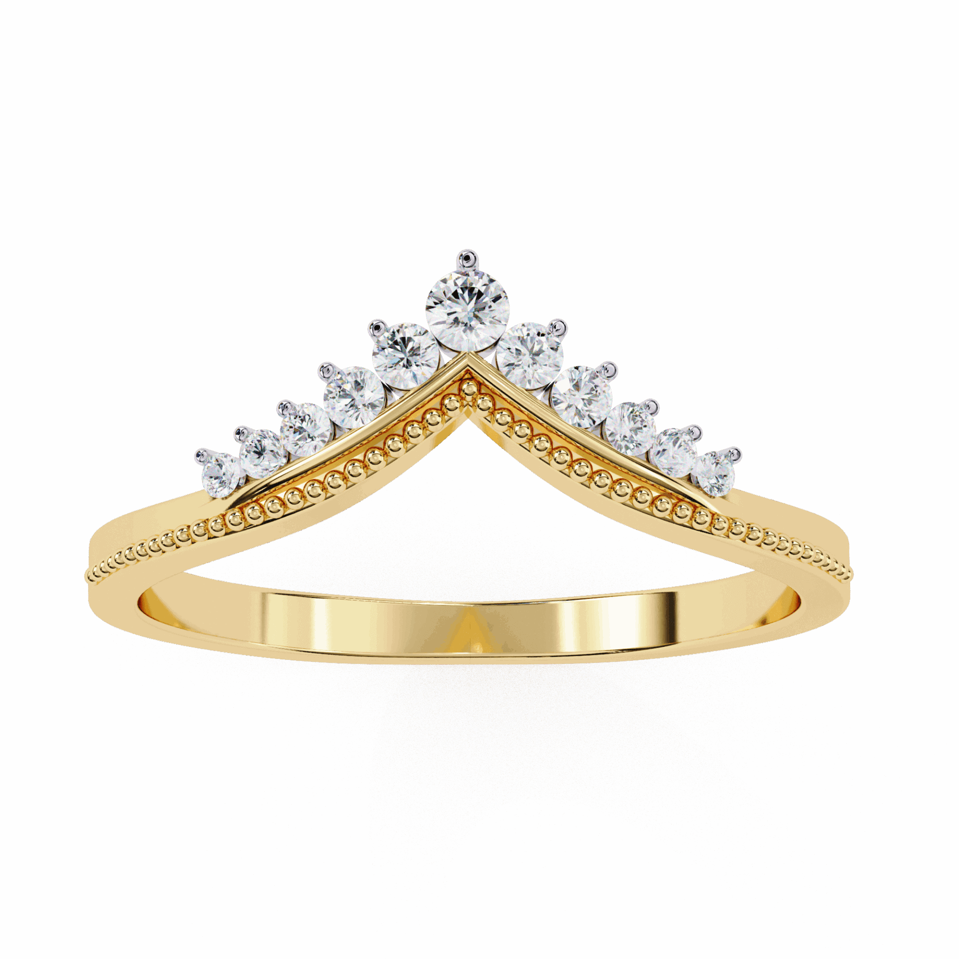 0.15 Carat Round Twilight Ring in Moissanite | House of Estara
