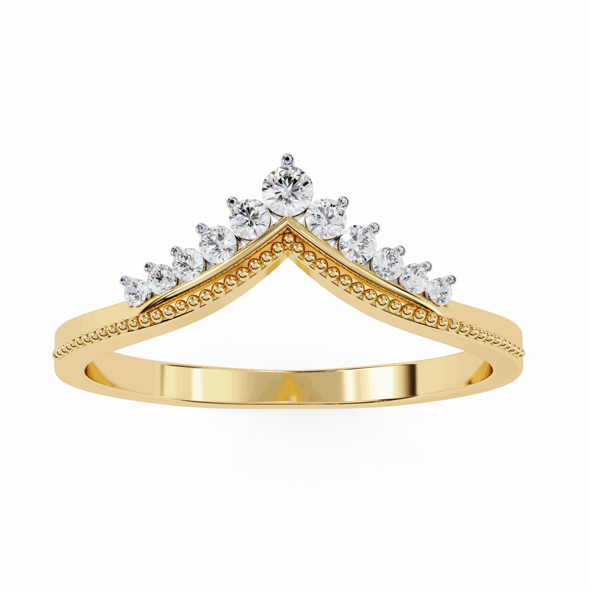 0.15 Carat Round Twilight Ring in Moissanite | House of Estara