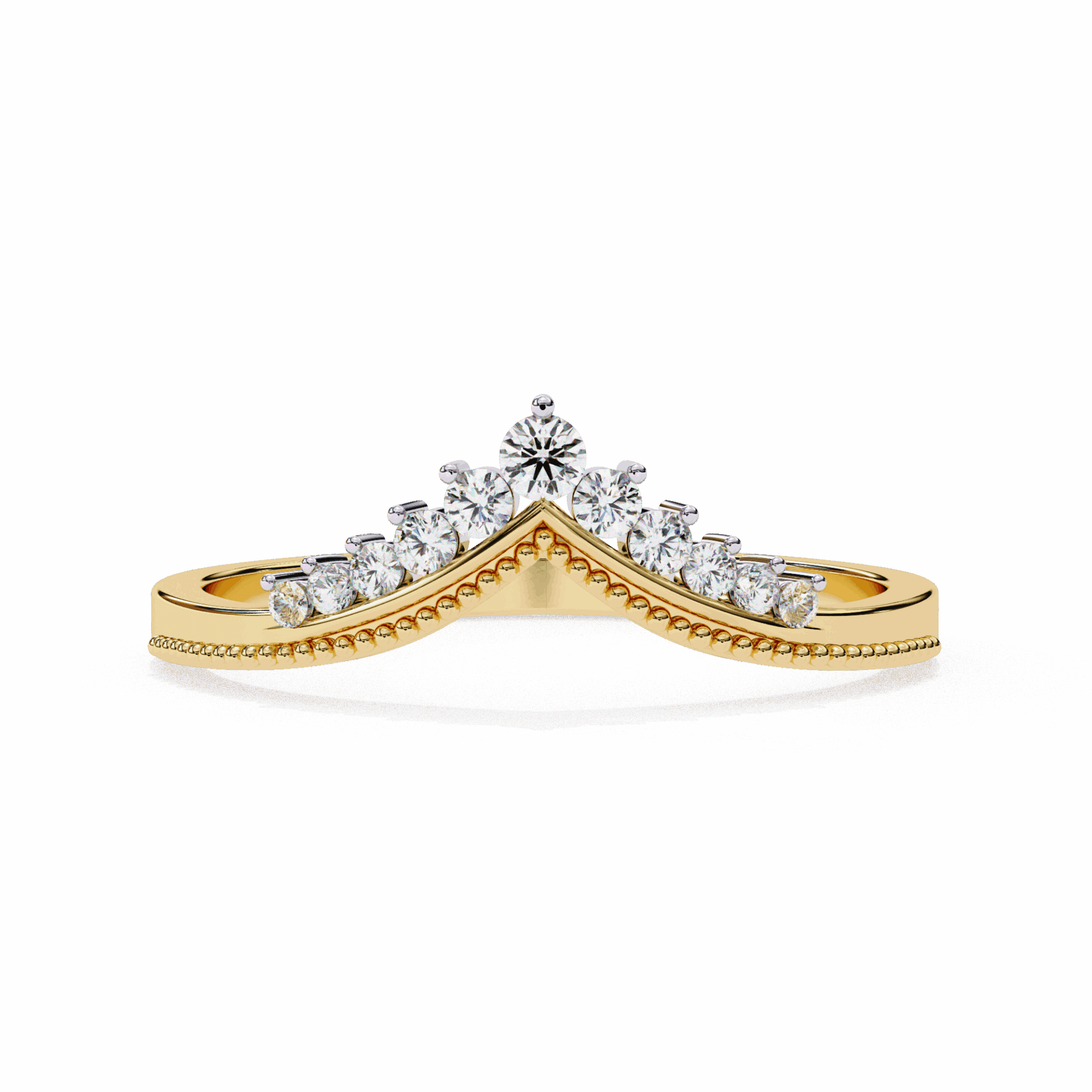 0.15 Carat Round Twilight Ring in Moissanite | House of Estara
