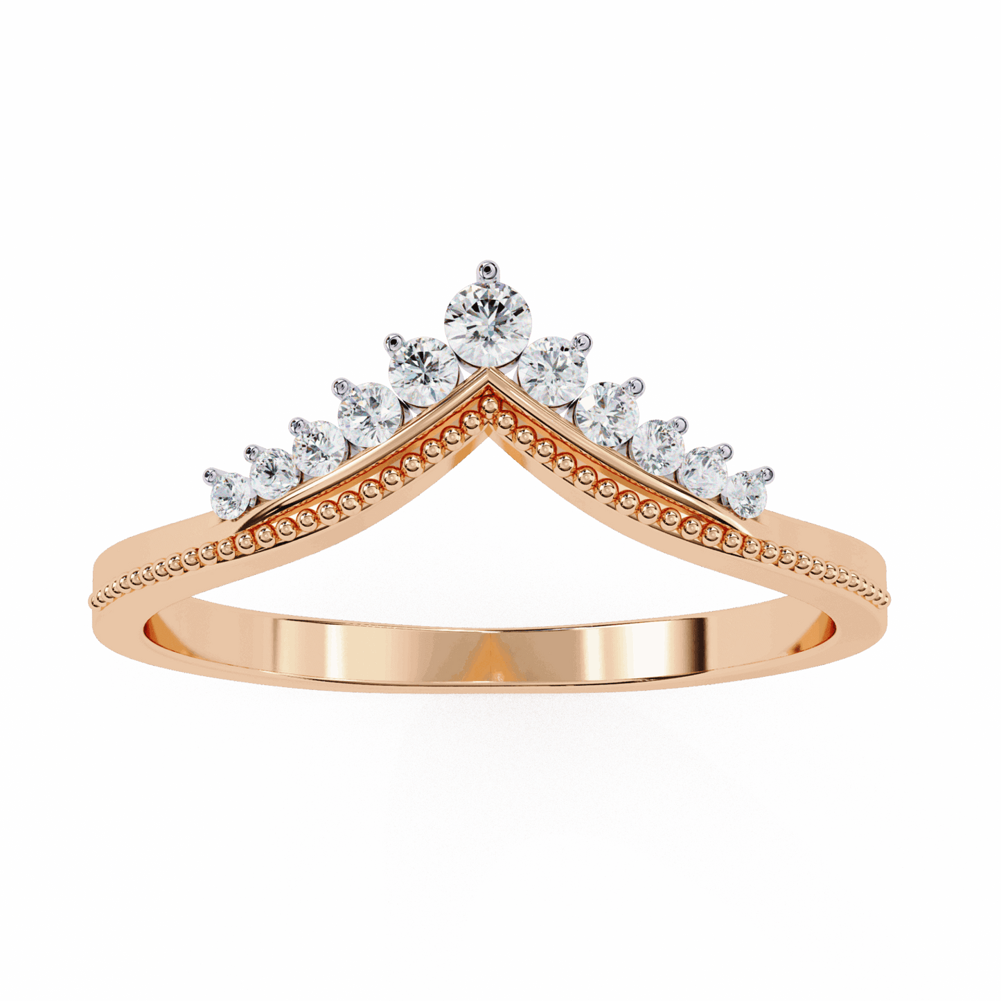 0.15 Carat Round Twilight Ring in Moissanite | House of Estara