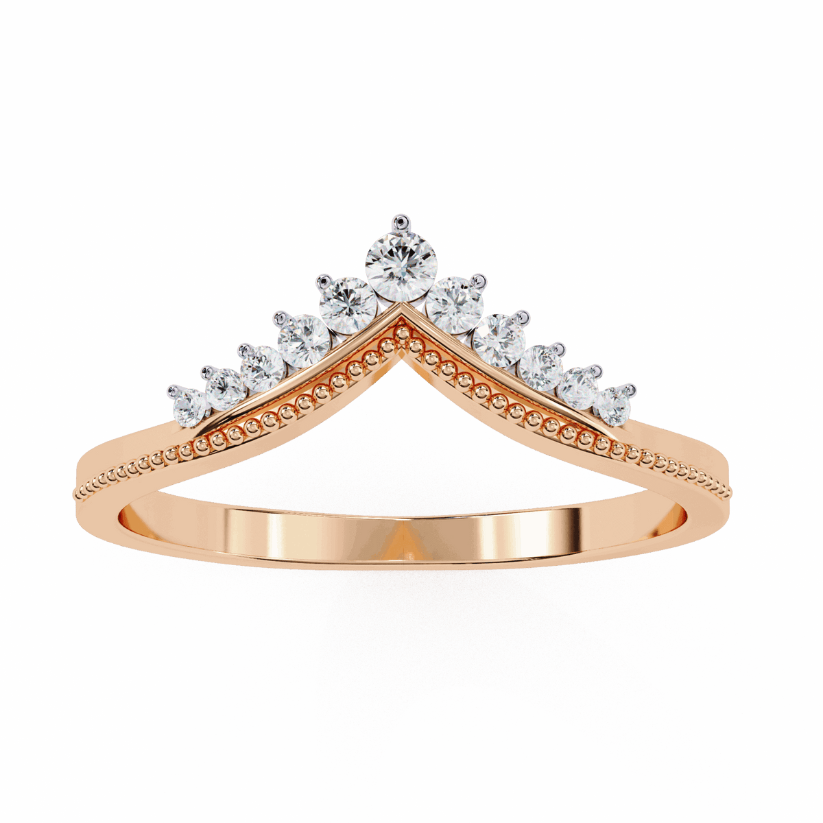 0.15 Carat Round Twilight Ring in Moissanite | House of Estara