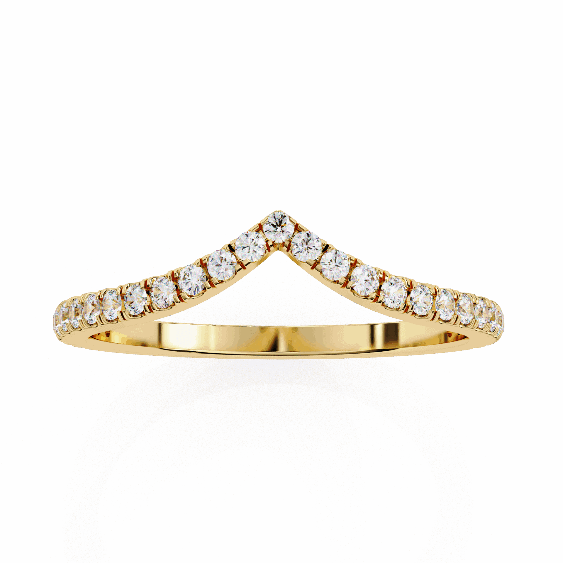 0.25 Carat Round Eternity Wedding Band in Moissanite | House of Estara
