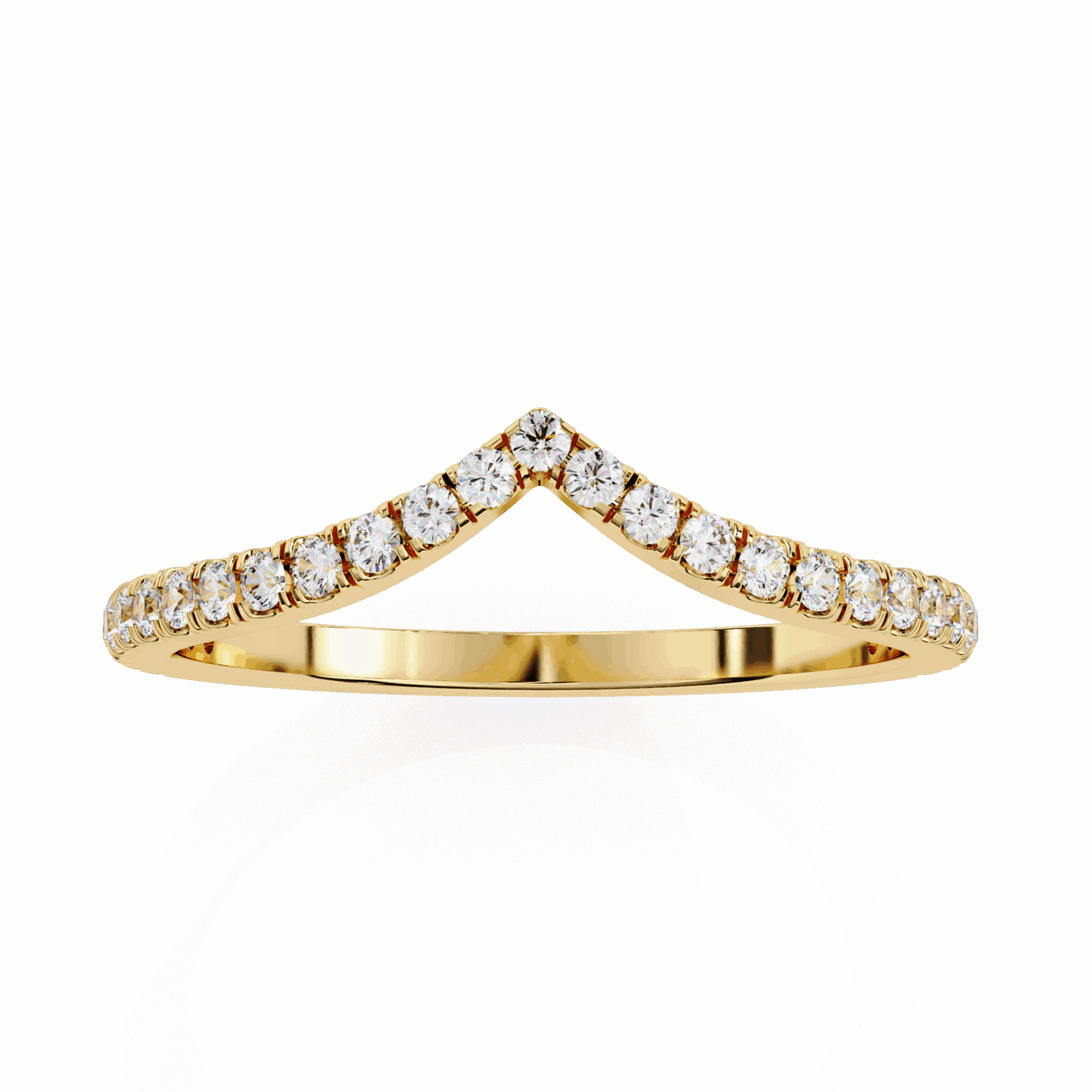 0.25 Carat Round Eternity Wedding Band in Moissanite | House of Estara
