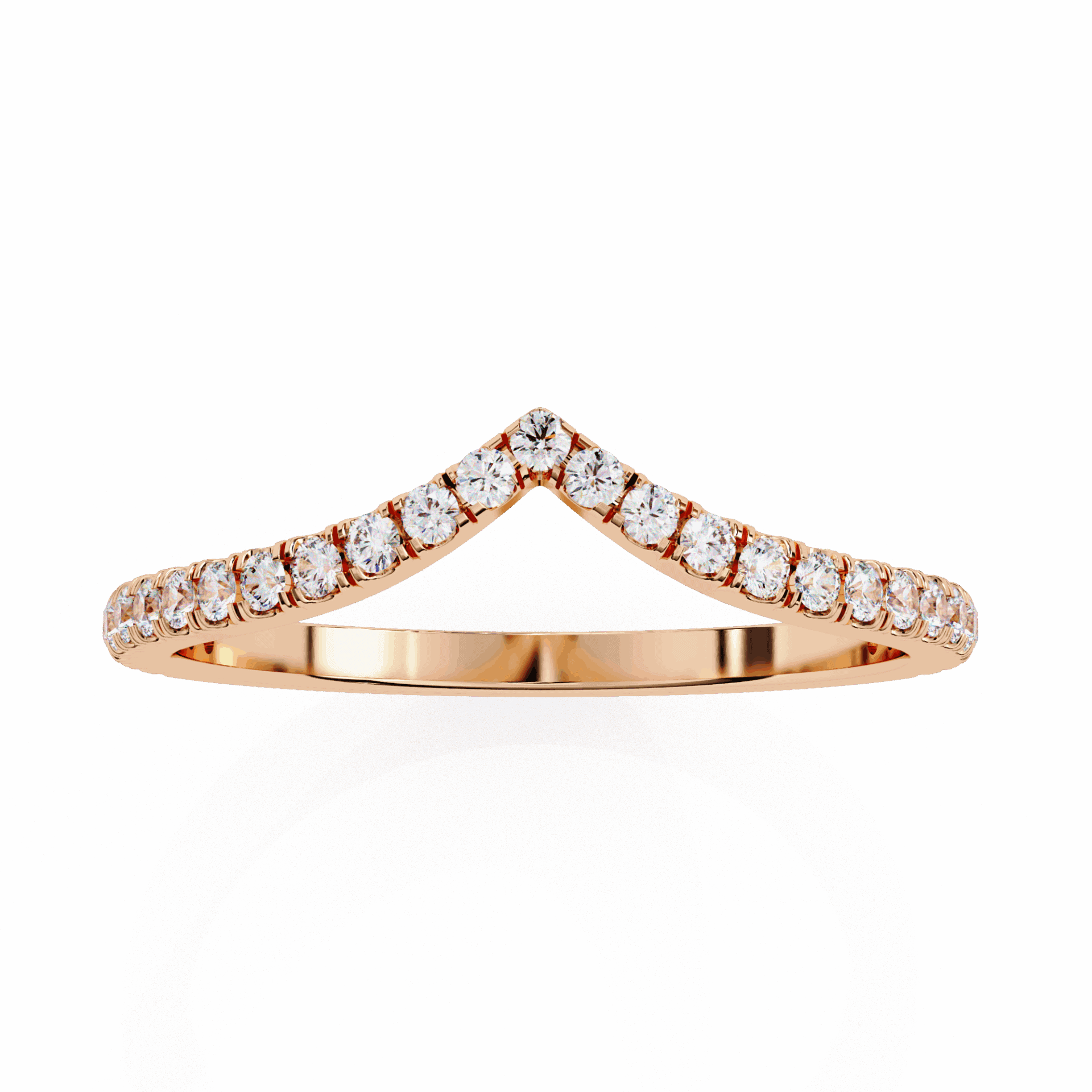 0.25 Carat Round Eternity Wedding Band in Moissanite | House of Estara
