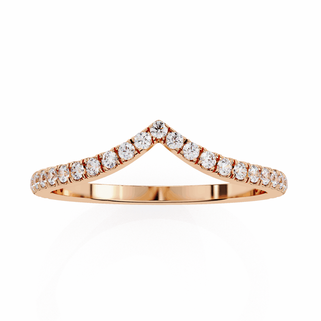 0.25 Carat Round Eternity Wedding Band in Moissanite | House of Estara