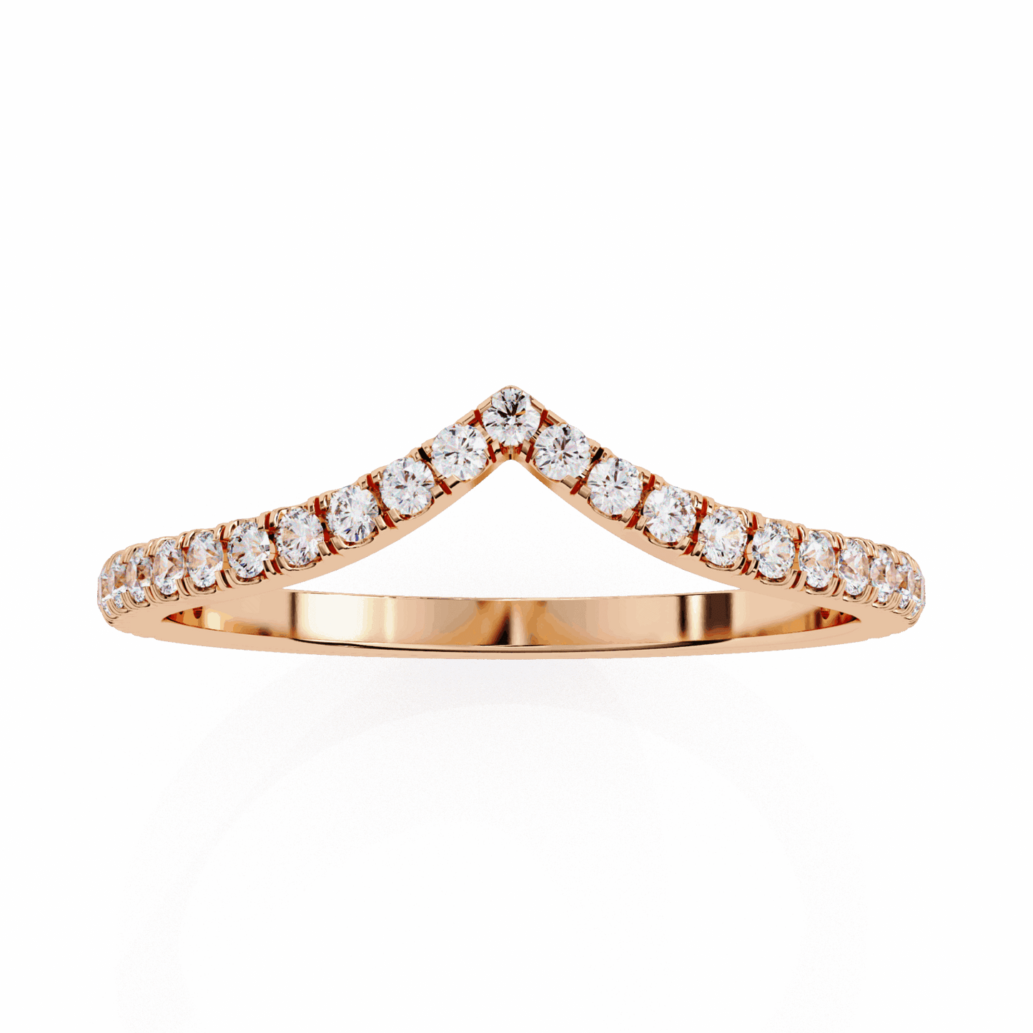 0.25 Carat Round Eternity Wedding Band in Moissanite | House of Estara