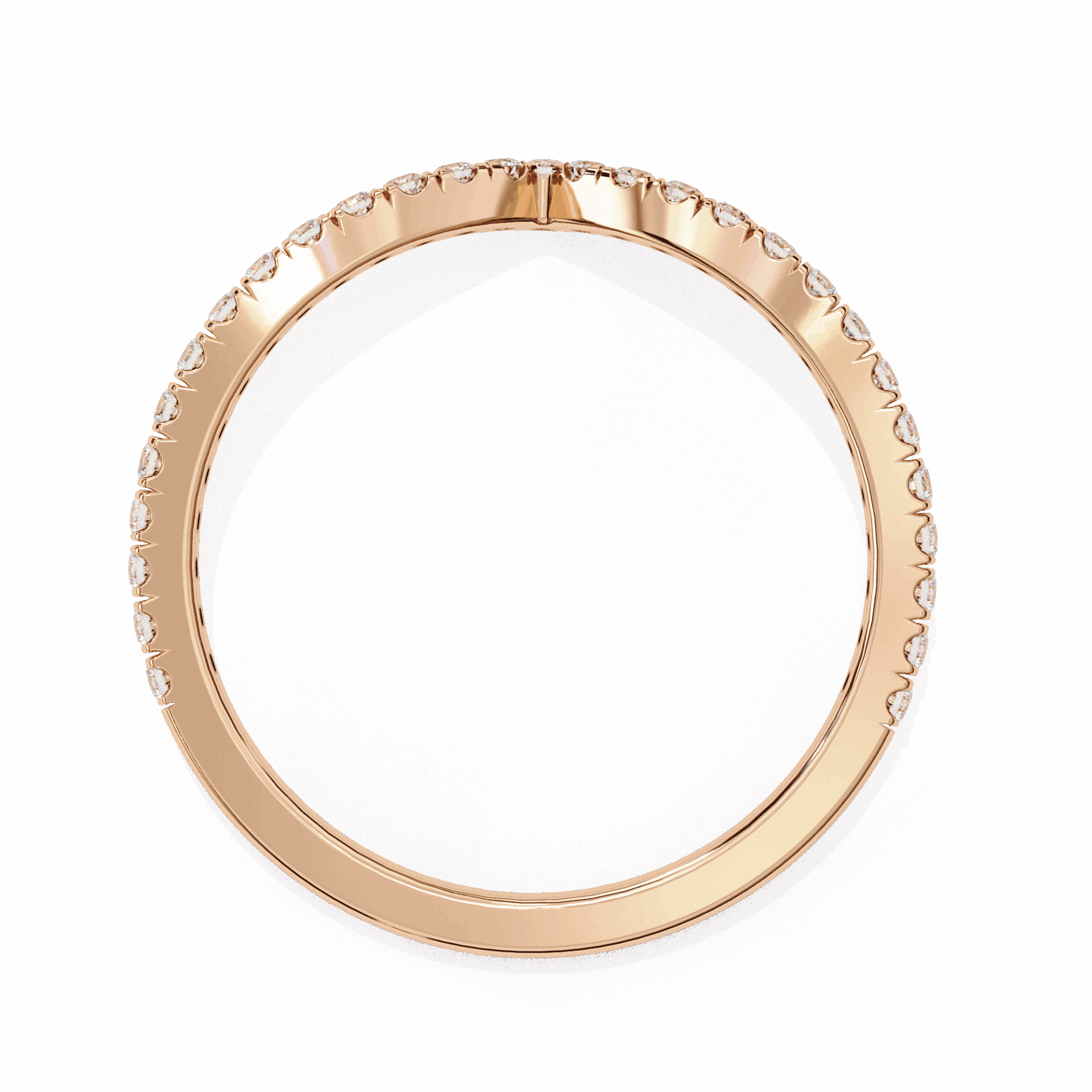 0.25 Carat Round Eternity Wedding Band in Moissanite | House of Estara