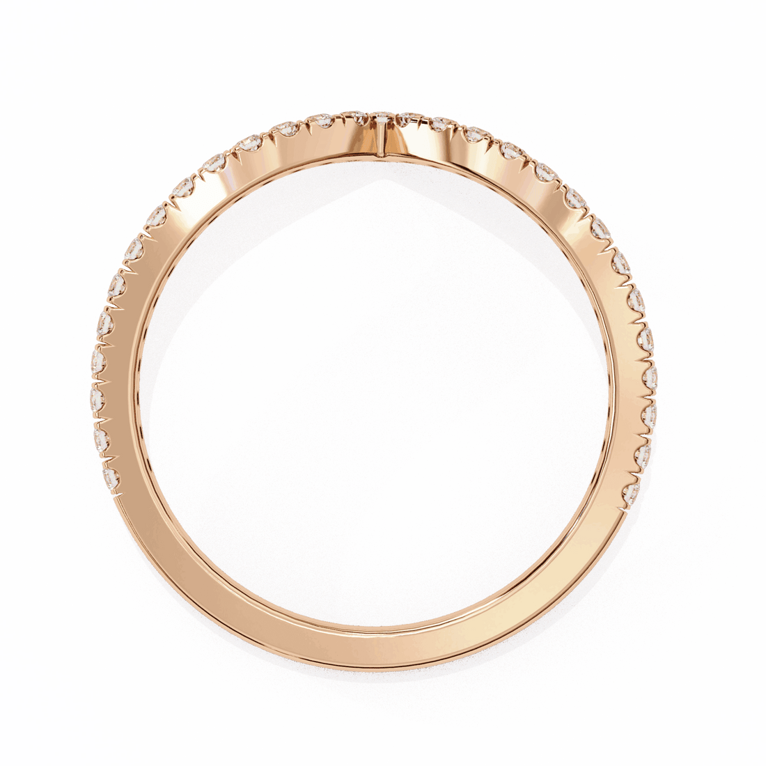 0.25 Carat Round Eternity Wedding Band in Moissanite | House of Estara