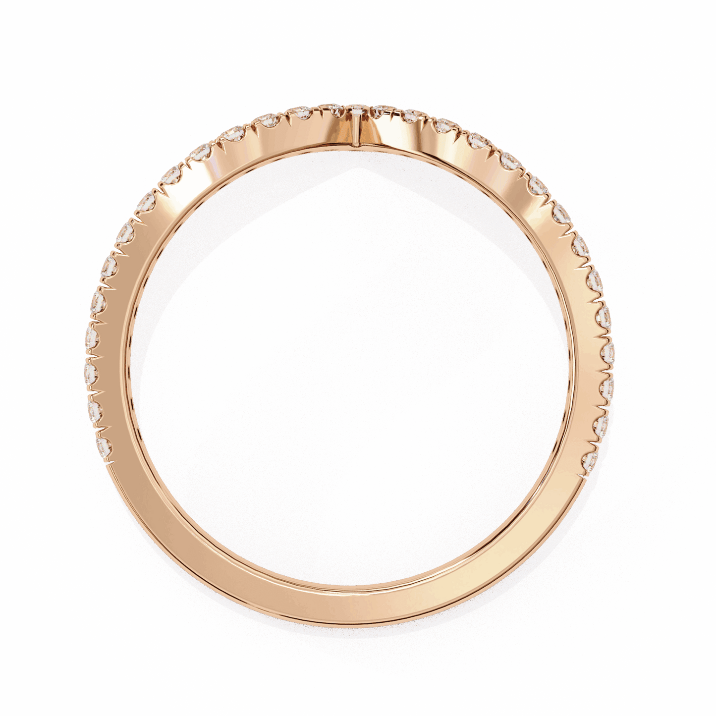 0.25 Carat Round Eternity Wedding Band in Moissanite | House of Estara
