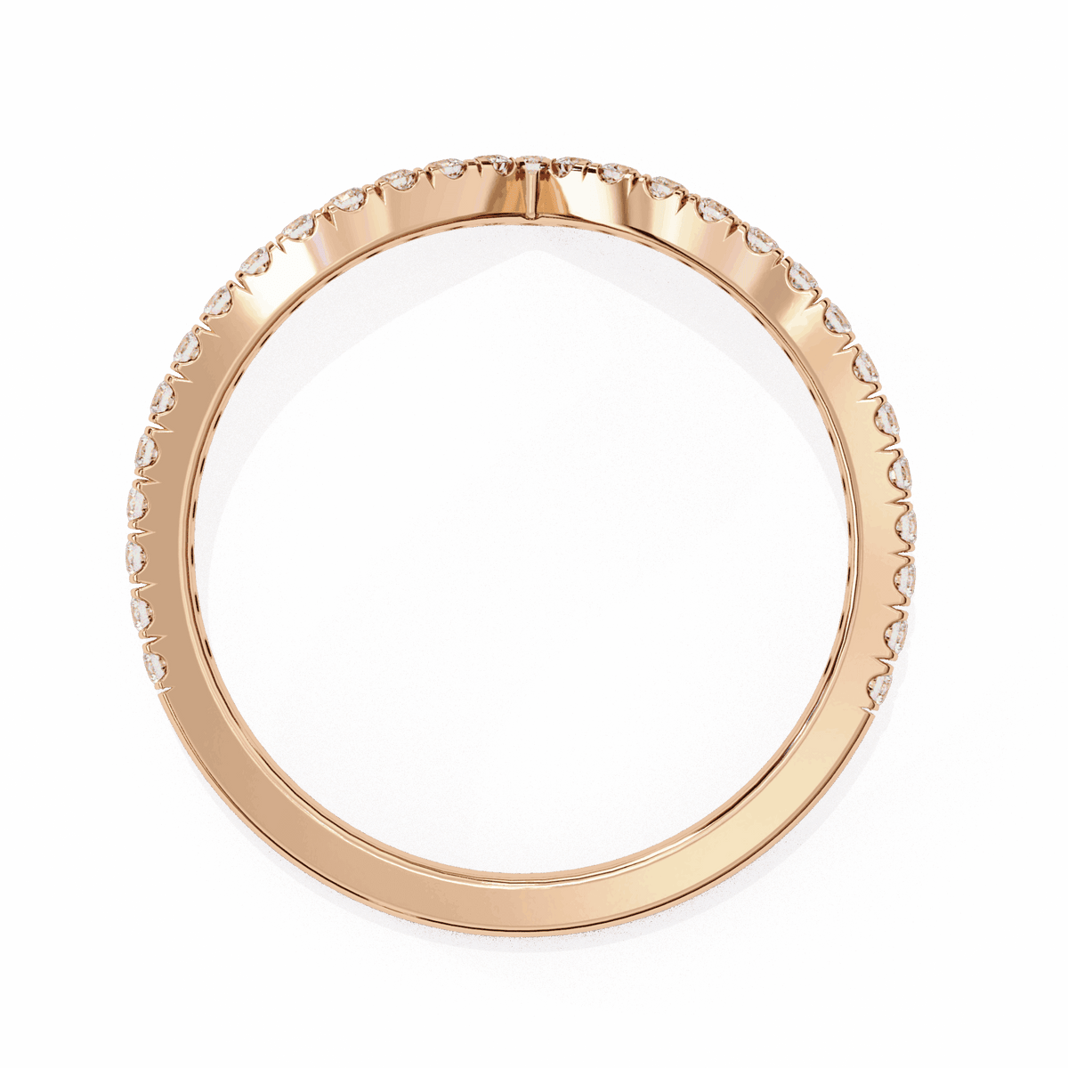 0.25 Carat Round Eternity Wedding Band in Moissanite | House of Estara