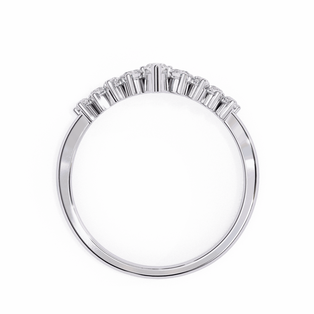0.4 Carat Marquise and Round Timeless Band in Moissanite | House of Estara