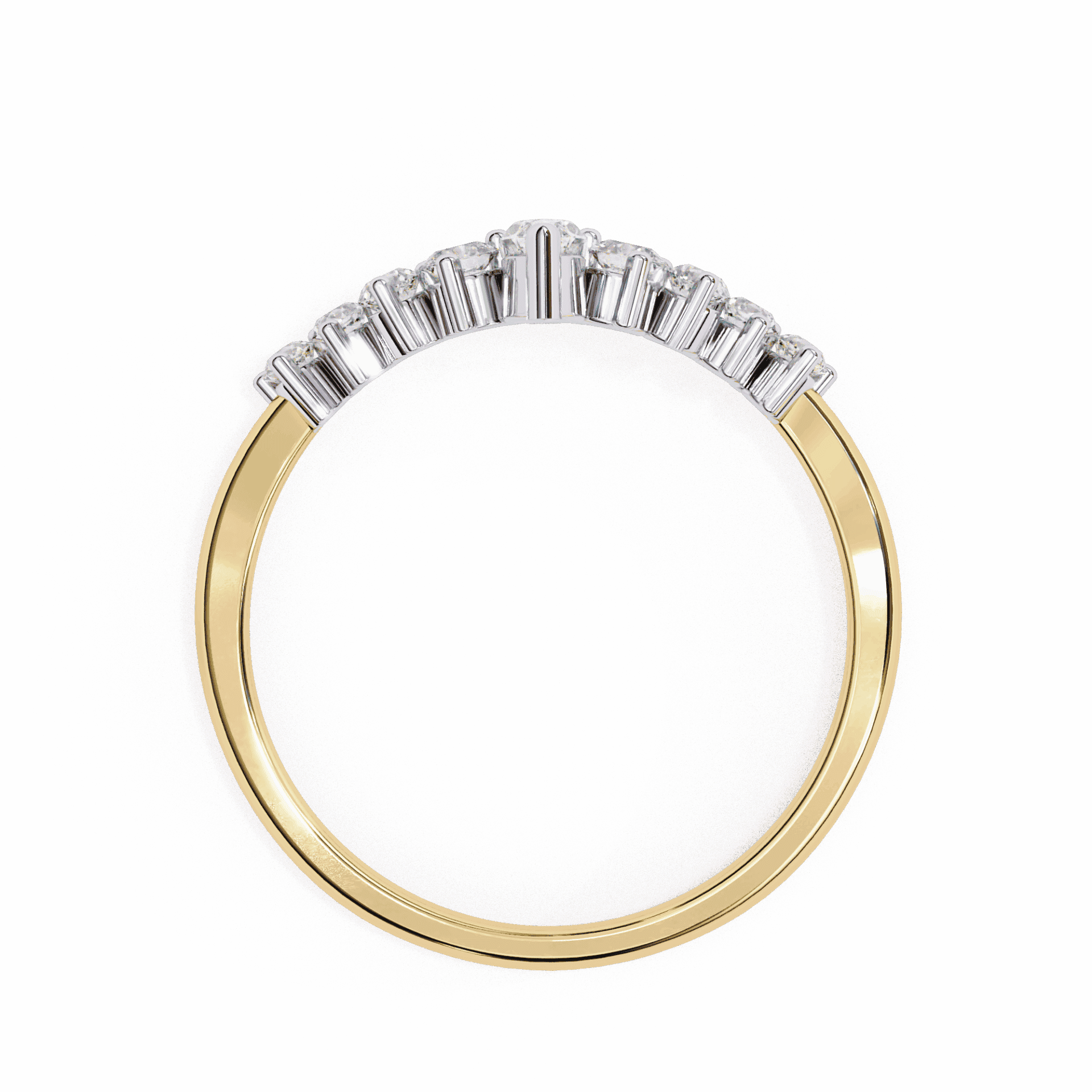 0.4 Carat Marquise and Round Timeless Band in Moissanite | House of Estara