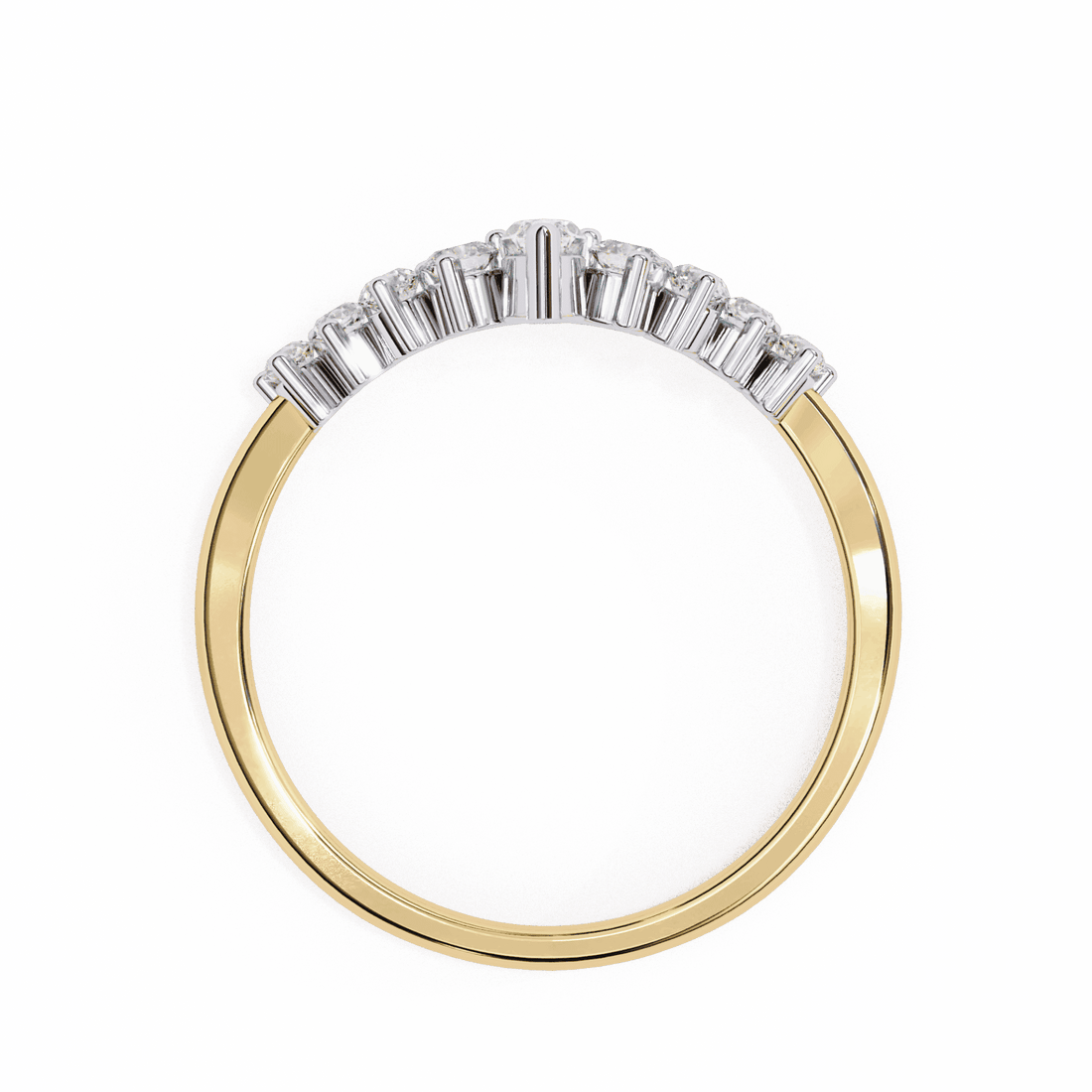 0.4 Carat Marquise and Round Timeless Band in Moissanite | House of Estara