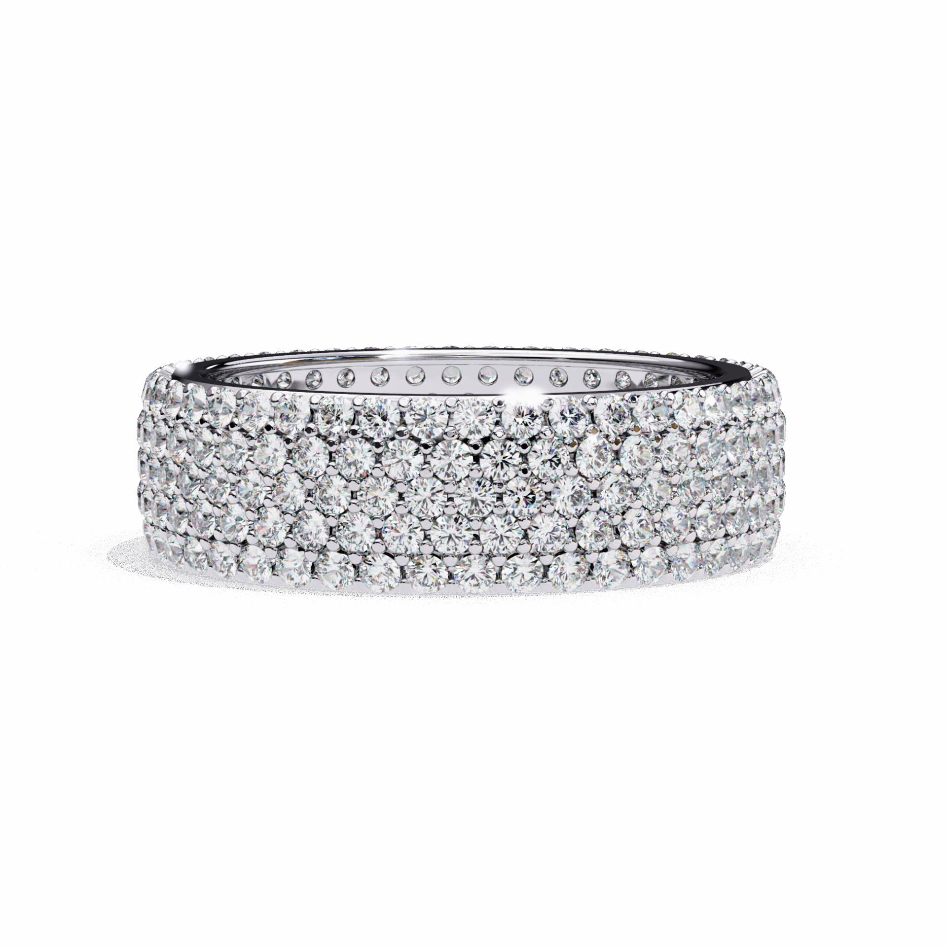 1.75 Carat Round Classic Wedding Band in Moissanite | House of Estara