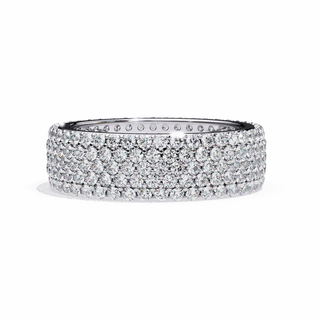 1.75 Carat Round Classic Wedding Band in Moissanite | House of Estara