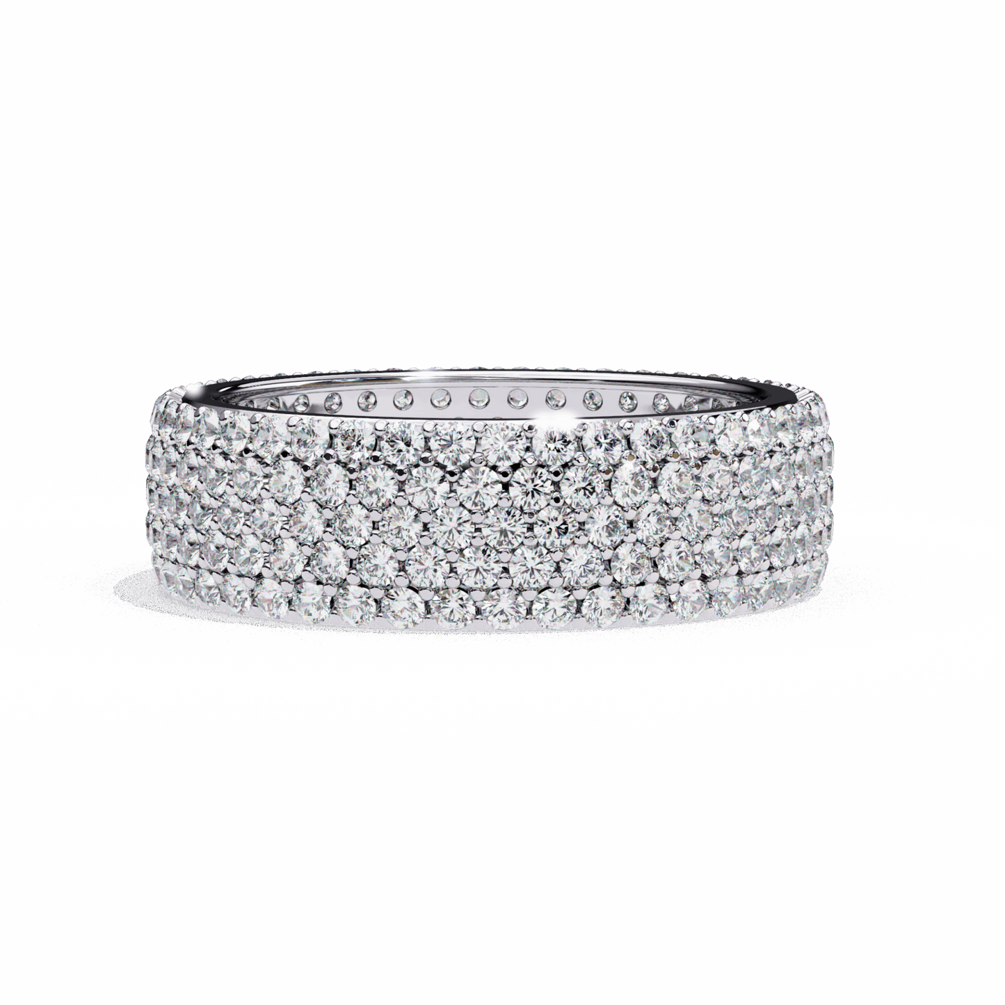 1.75 Carat Round Classic Wedding Band in Moissanite | House of Estara
