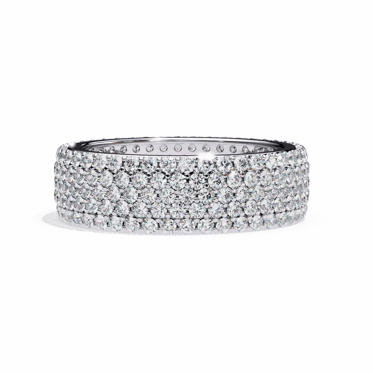 1.75 Carat Round Classic Wedding Band in Moissanite | House of Estara
