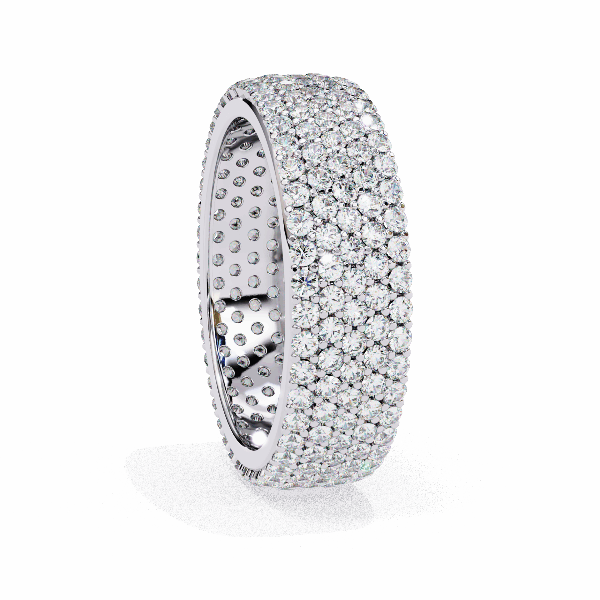 1.75 Carat Round Classic Wedding Band in Moissanite | House of Estara