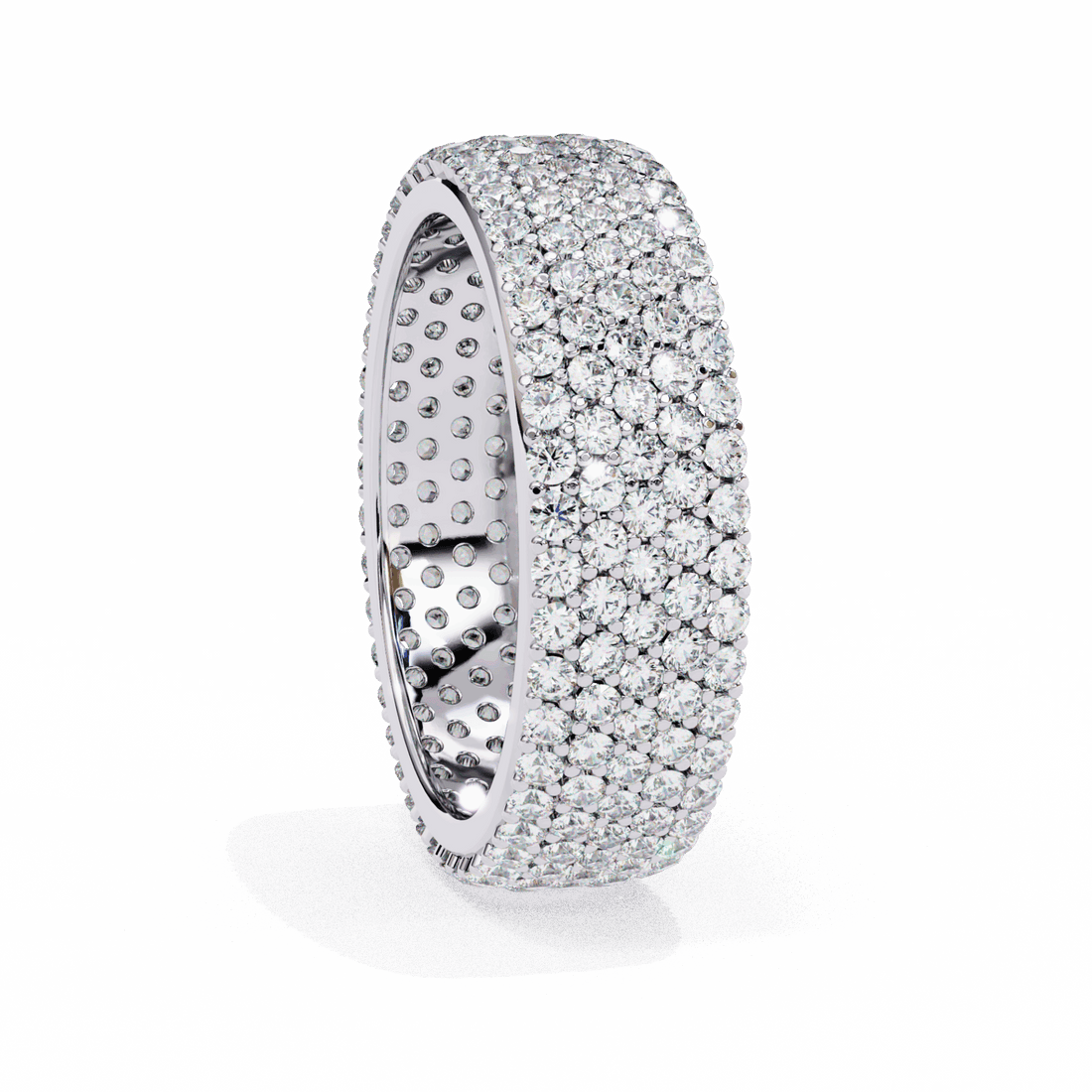 1.75 Carat Round Classic Wedding Band in Moissanite | House of Estara