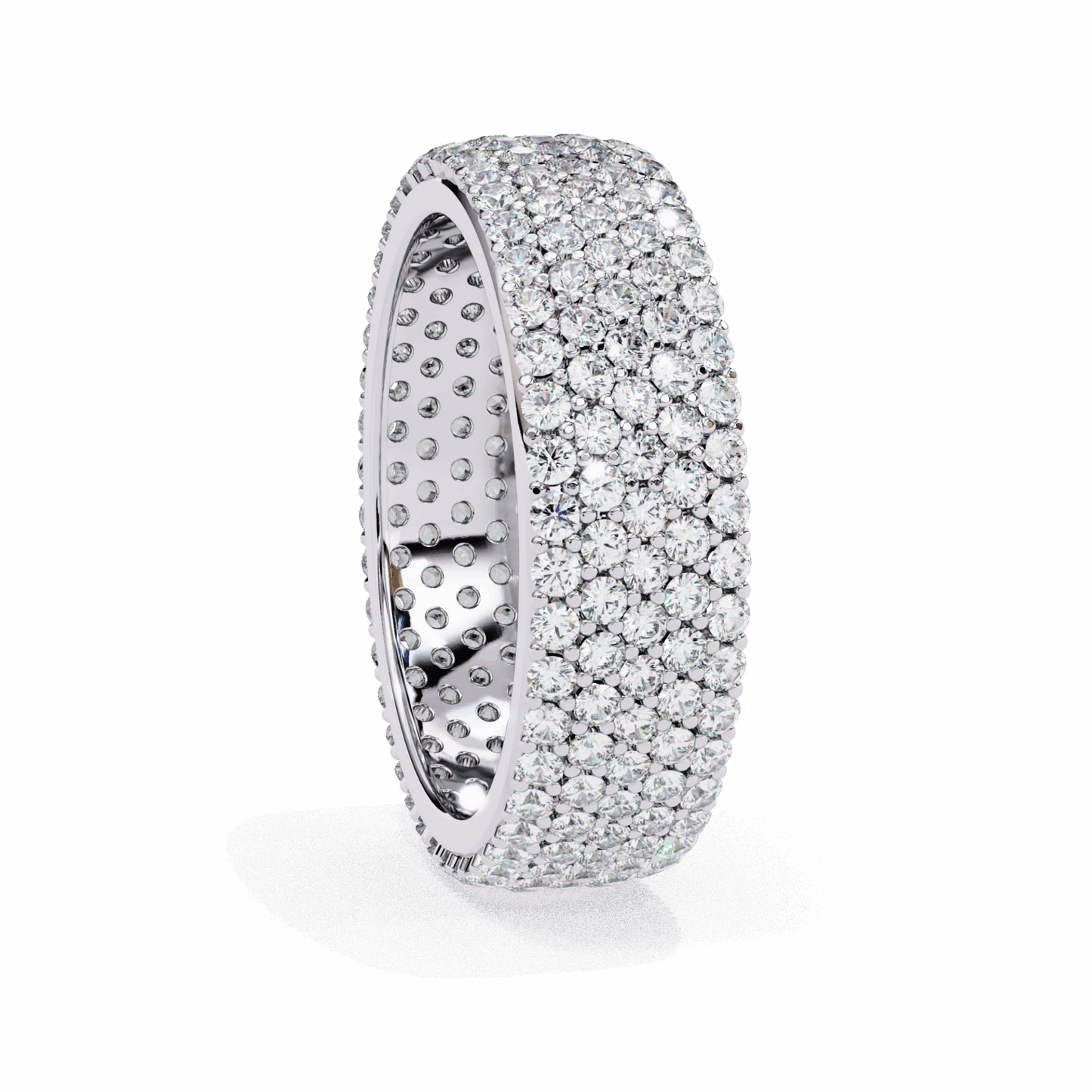 1.75 Carat Round Classic Wedding Band in Moissanite | House of Estara