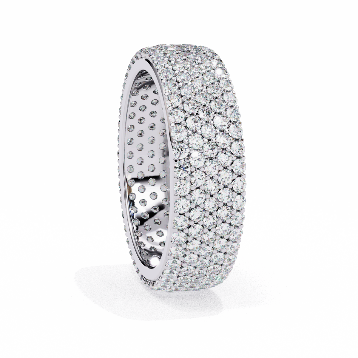 1.75 Carat Round Classic Wedding Band in Moissanite | House of Estara