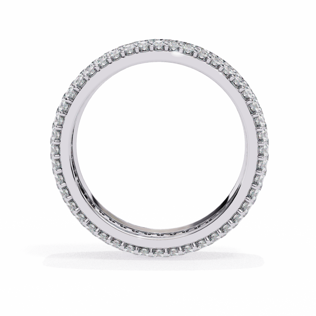 1.75 Carat Round Classic Wedding Band in Moissanite | House of Estara