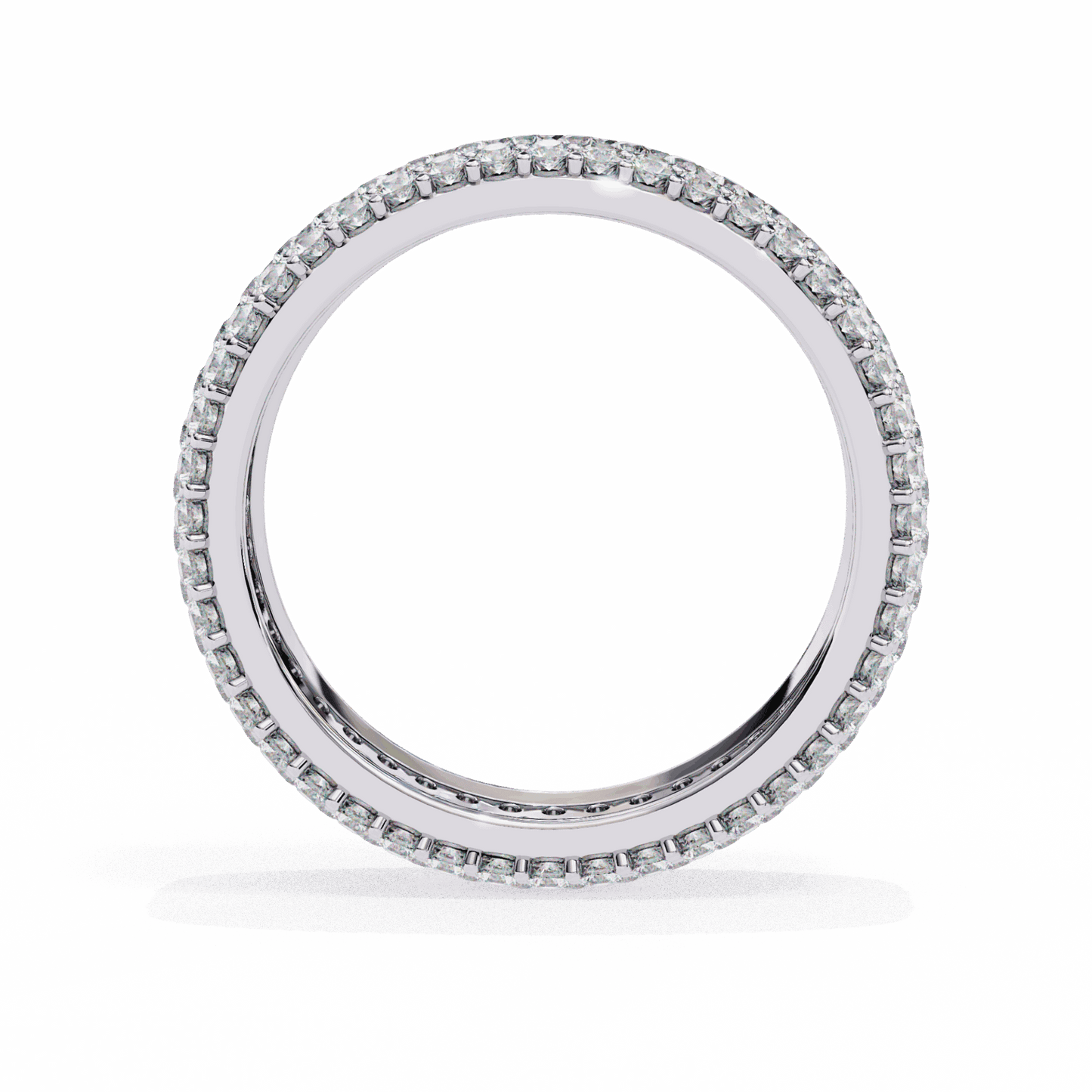 1.75 Carat Round Classic Wedding Band in Moissanite | House of Estara
