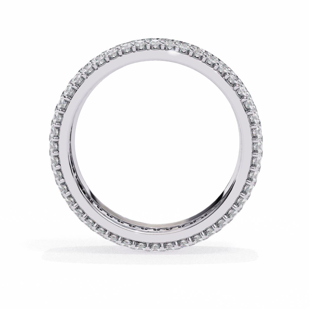 1.75 Carat Round Classic Wedding Band in Moissanite | House of Estara