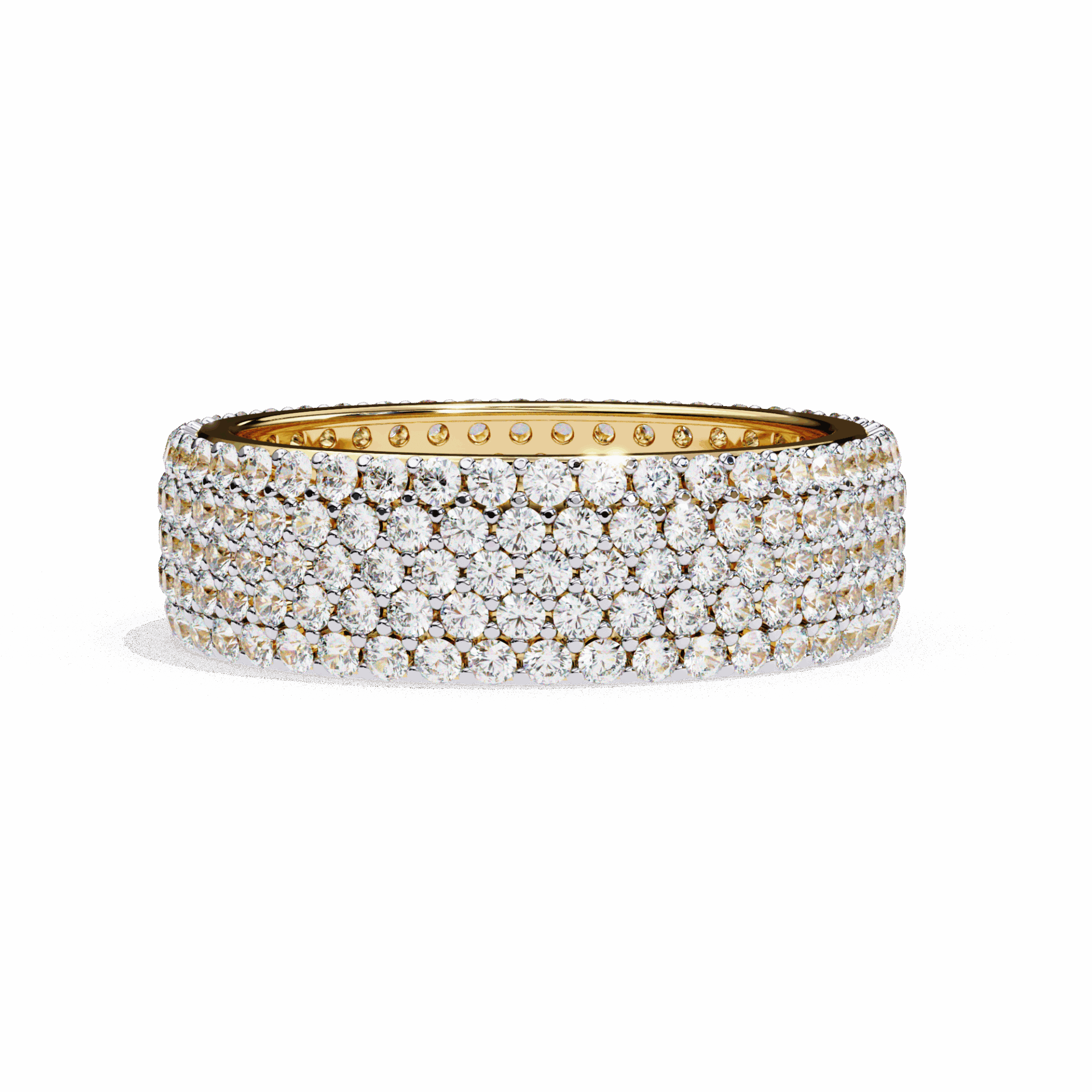 1.75 Carat Round Classic Wedding Band in Moissanite | House of Estara