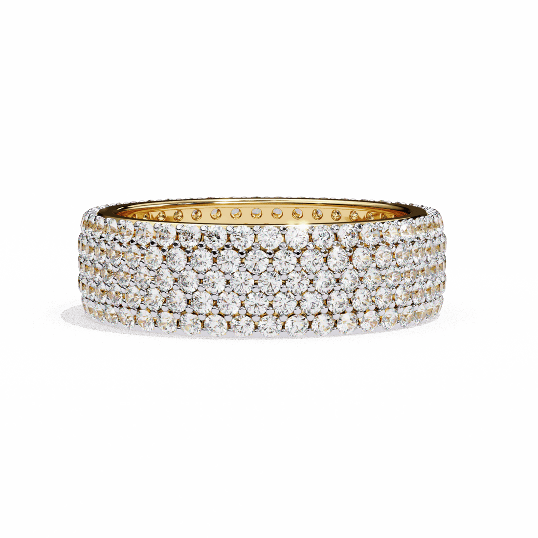 1.75 Carat Round Classic Wedding Band in Moissanite | House of Estara