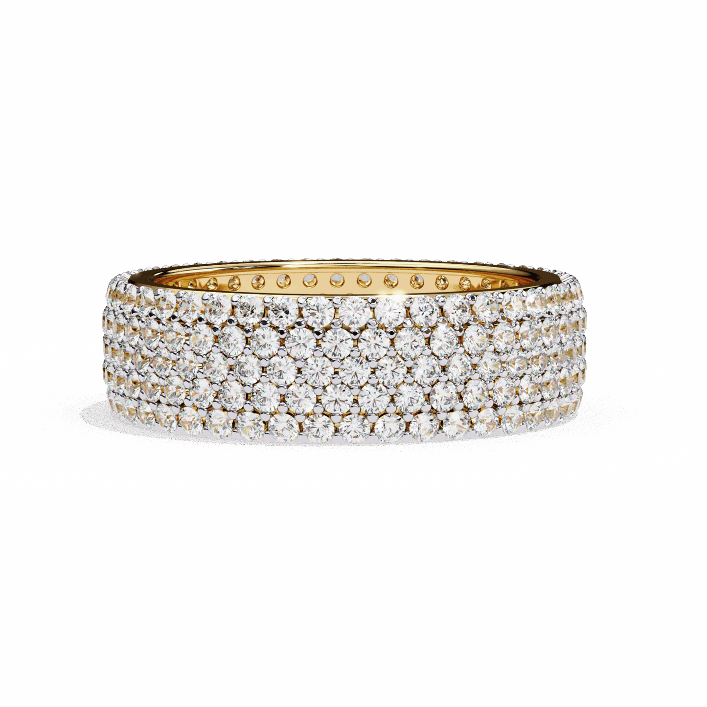 1.75 Carat Round Classic Wedding Band in Moissanite | House of Estara
