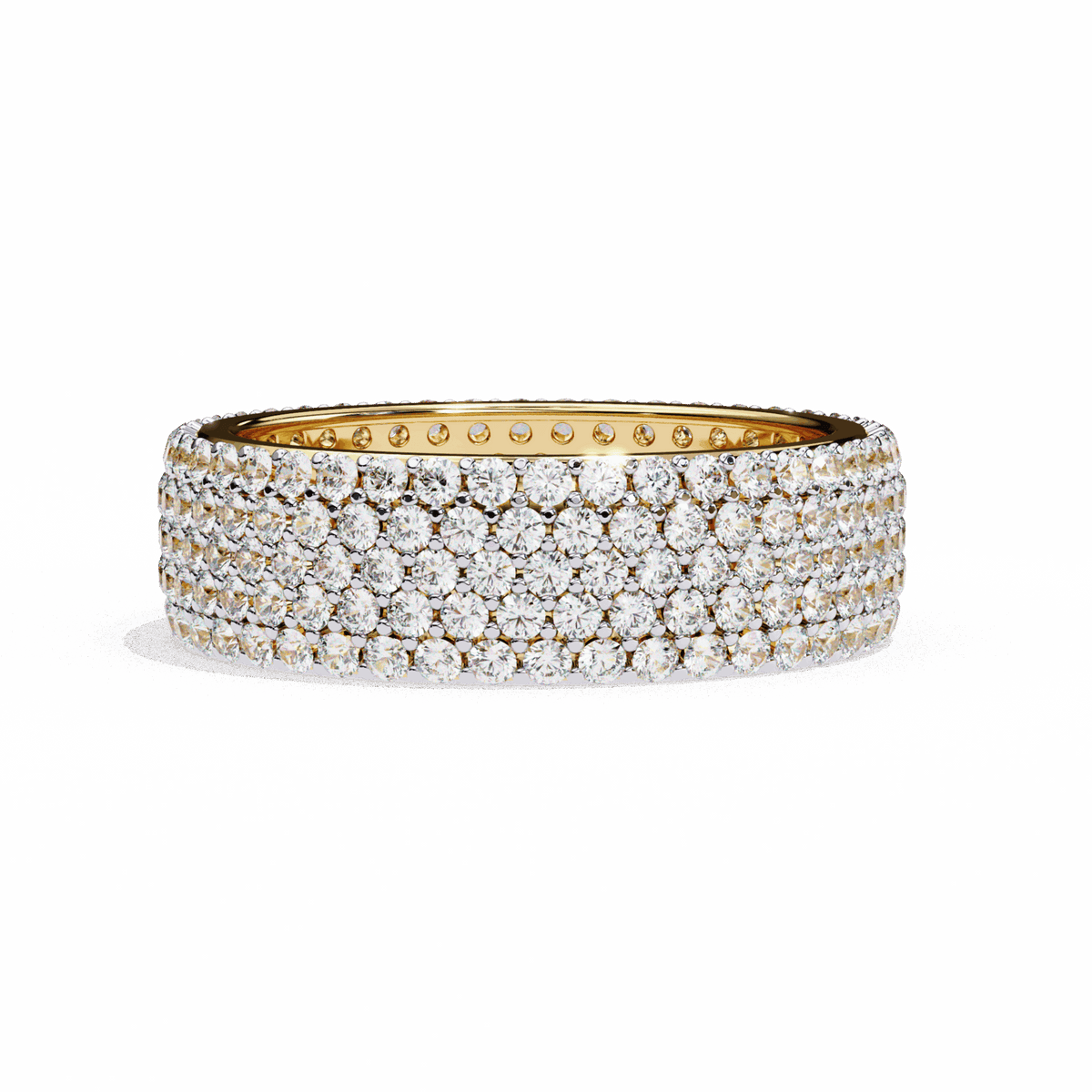 1.75 Carat Round Classic Wedding Band in Moissanite | House of Estara