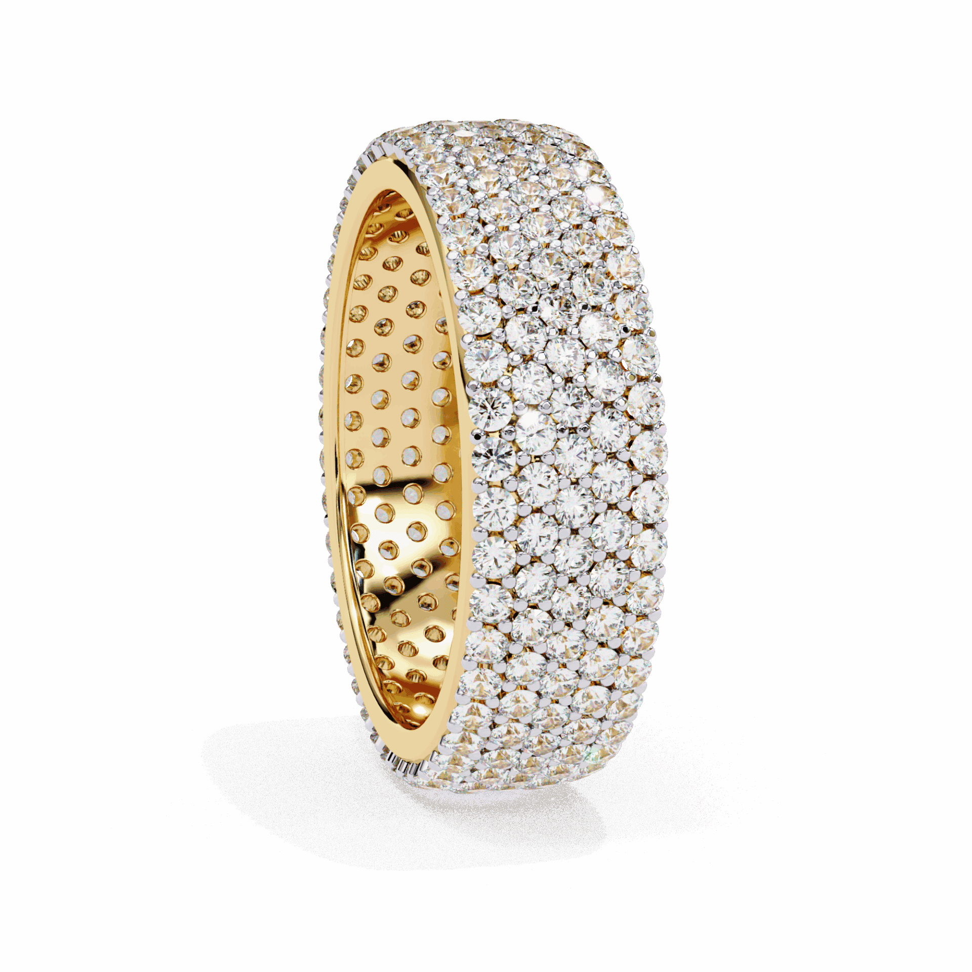 1.75 Carat Round Classic Wedding Band in Moissanite | House of Estara