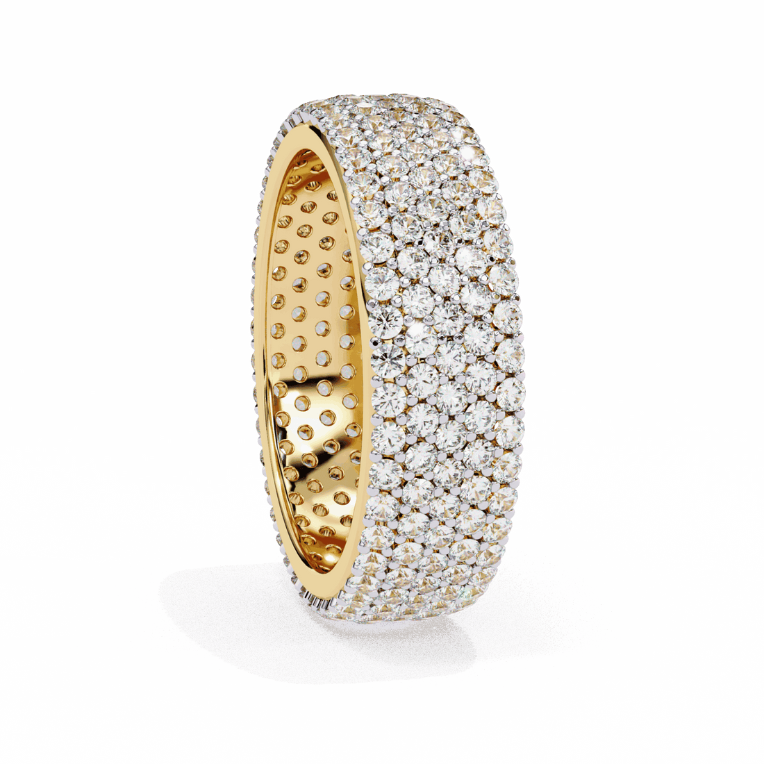 1.75 Carat Round Classic Wedding Band in Moissanite | House of Estara