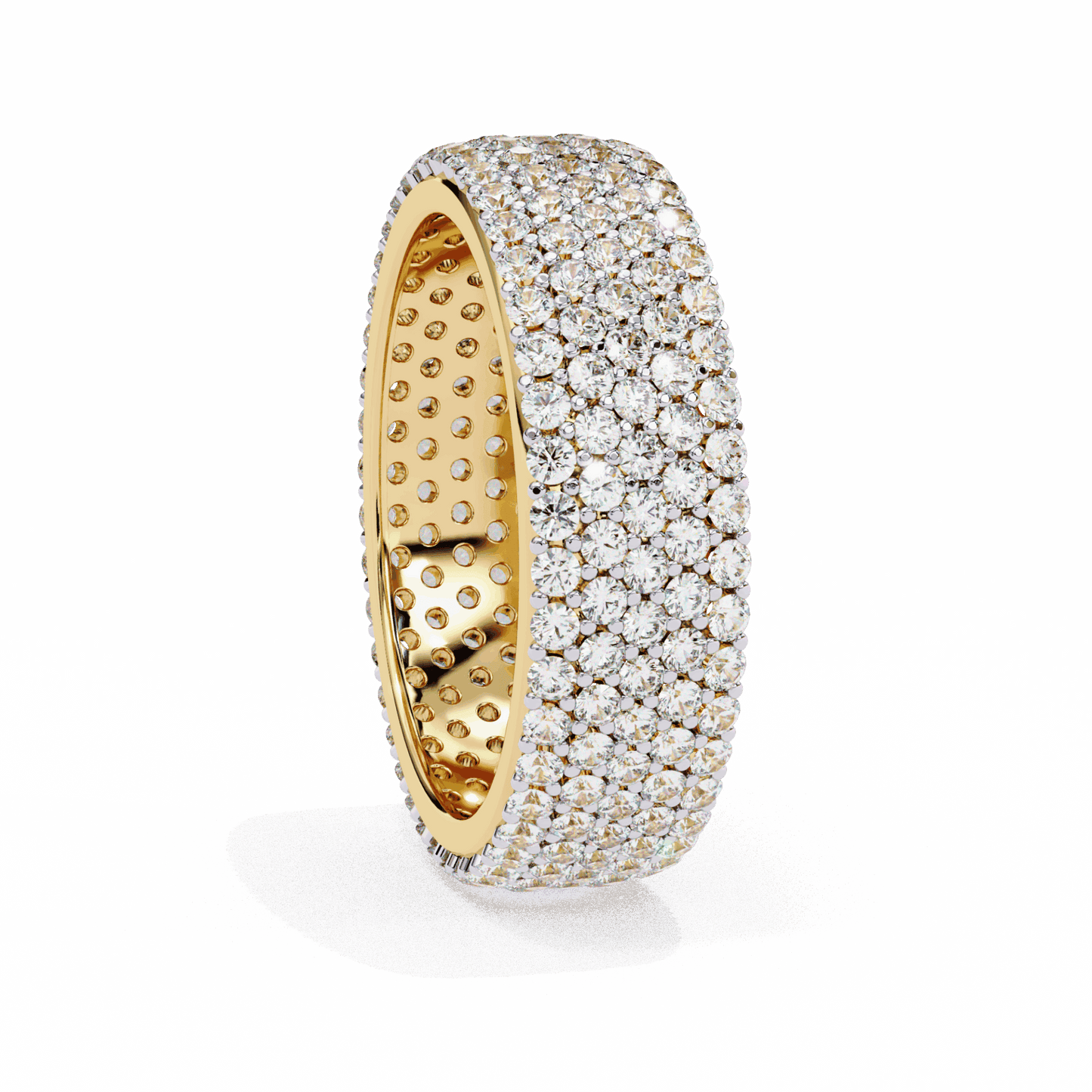 1.75 Carat Round Classic Wedding Band in Moissanite | House of Estara