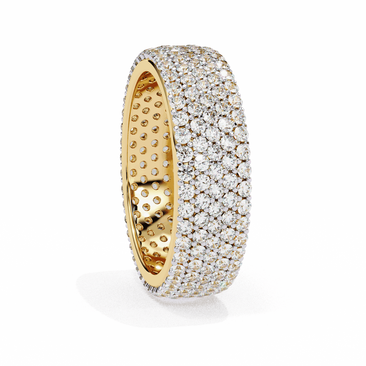 1.75 Carat Round Classic Wedding Band in Moissanite | House of Estara