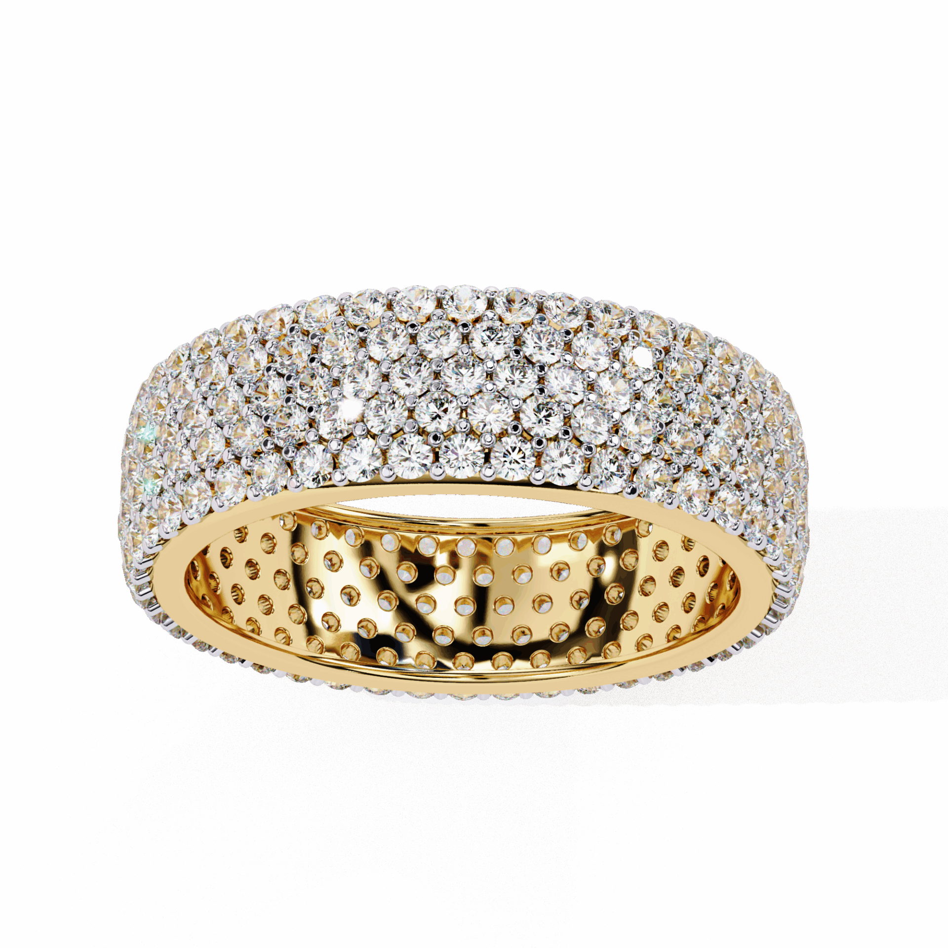 1.75 Carat Round Classic Wedding Band in Moissanite | House of Estara